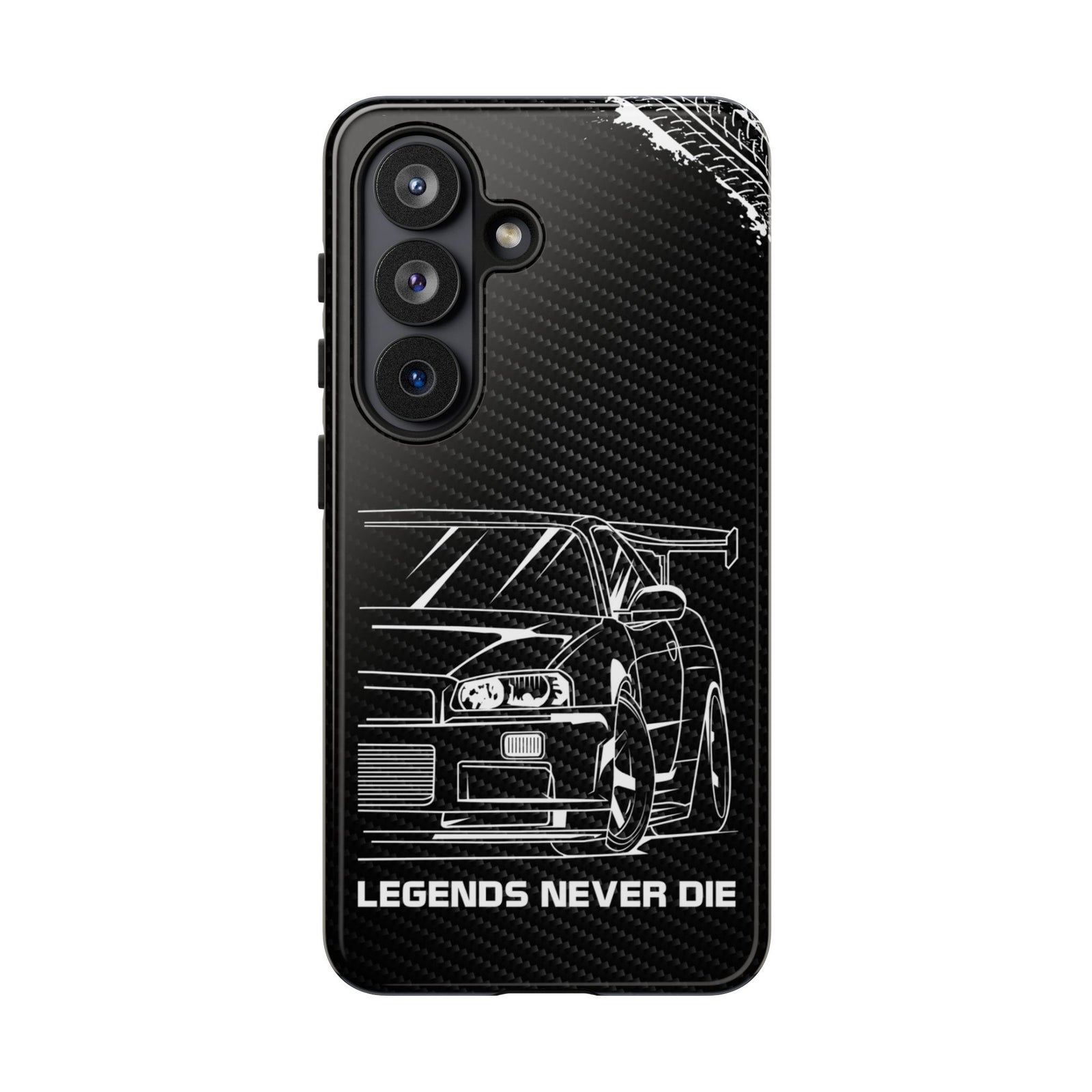 JDM Legends Never Die Tough Phone Case - Samsung Galaxy S26, glossy, front view