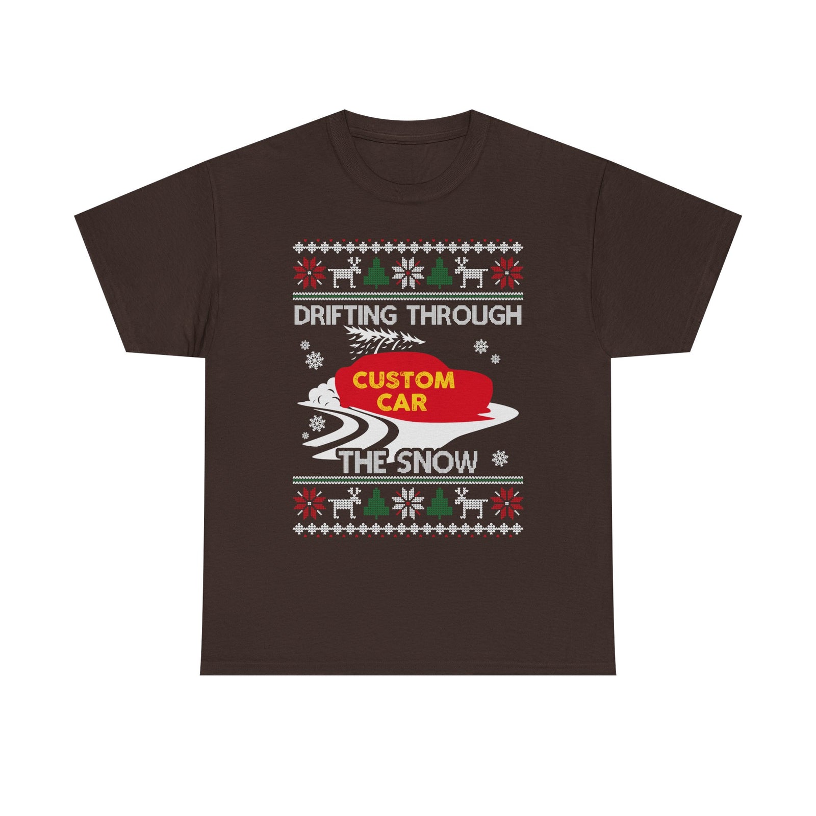 Custom Drift Car Christmas T-Shirt