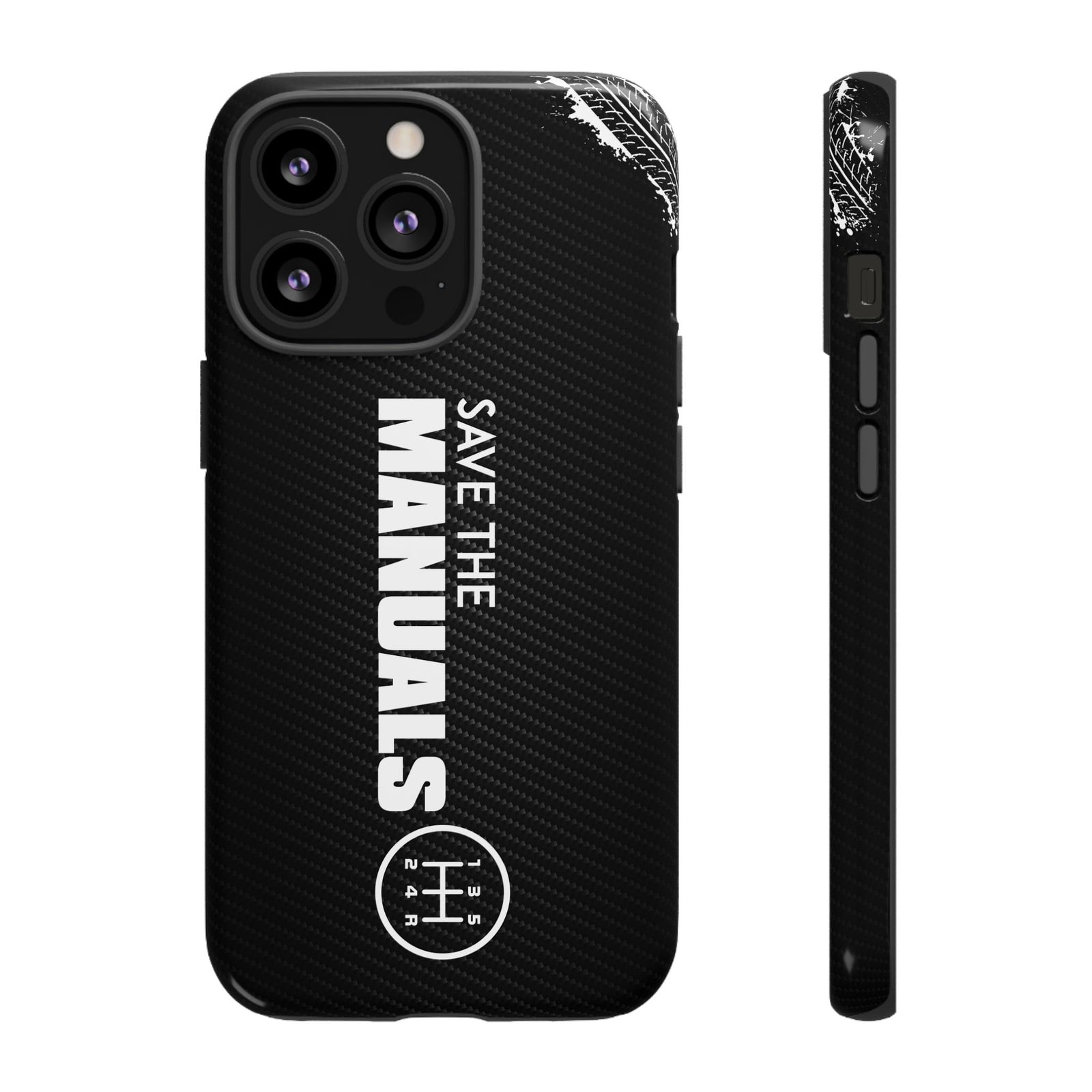 Save The Manuals Tough Phone Case | Manual Transmission Car Guy Gift