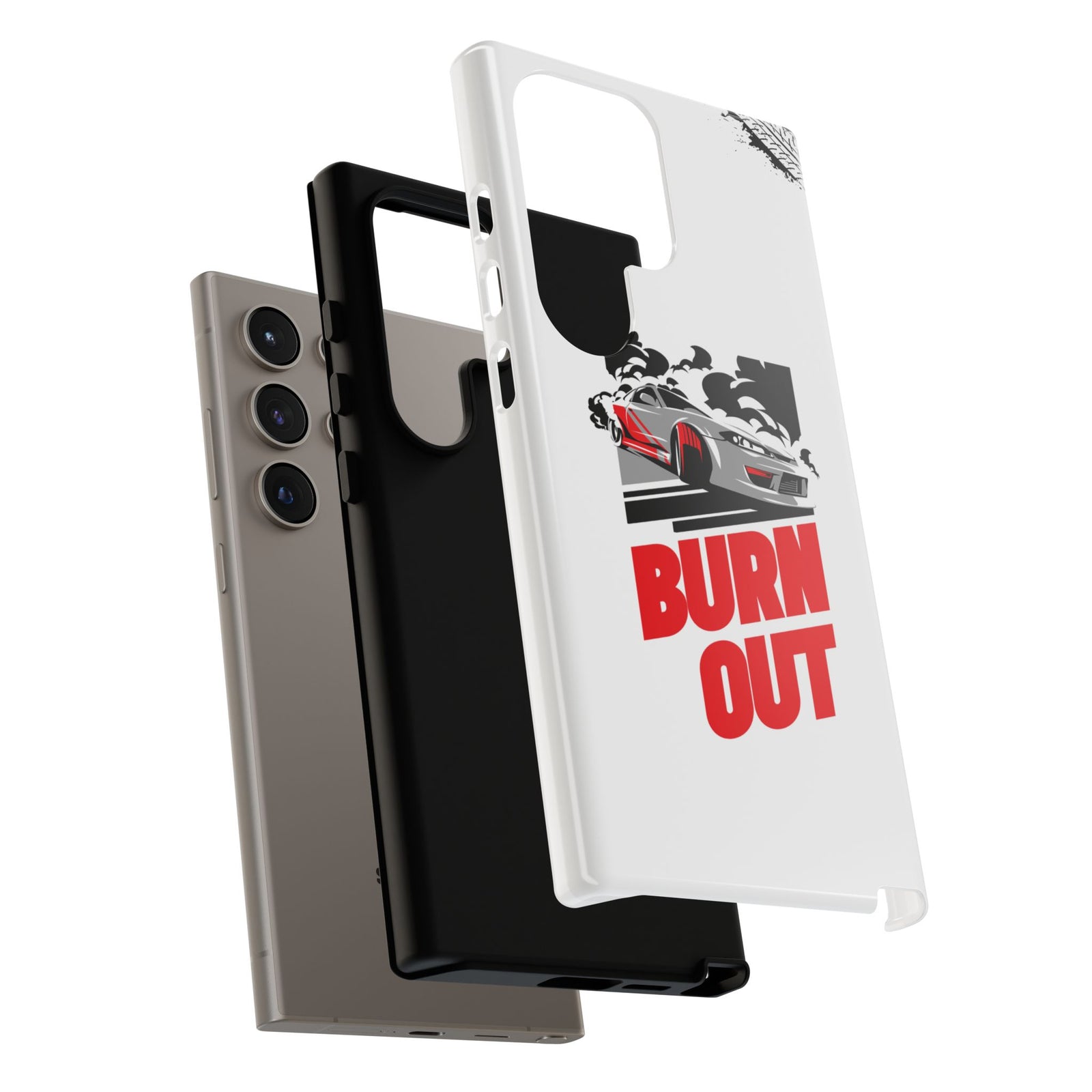 JDM Burnout Tough Car Phone Case - Samsung Galaxy S24 Ultra, glossy, dual-layer protection