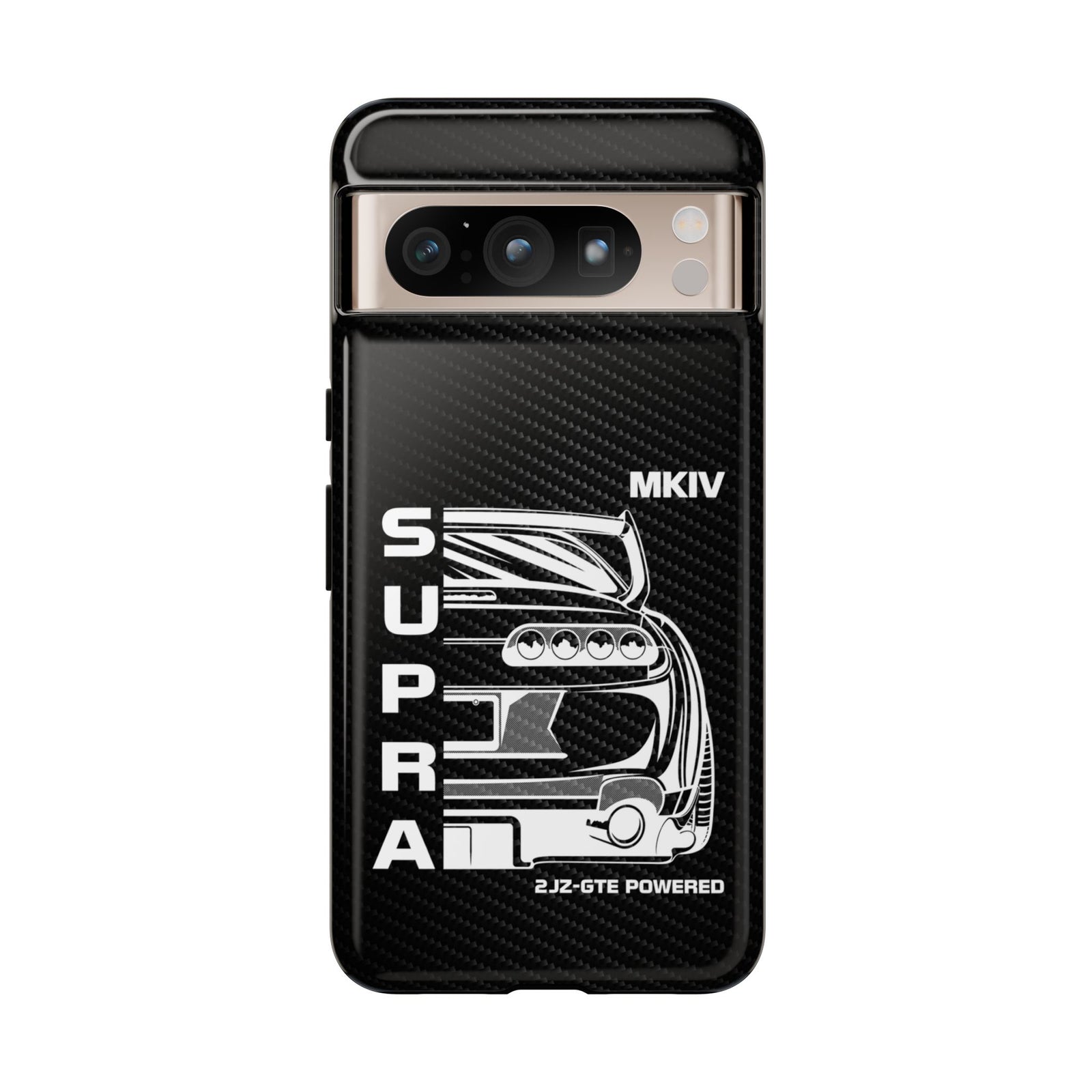 JDM Back View Tough Phone Case - Google Pixel 8 Pro, glossy, front view
