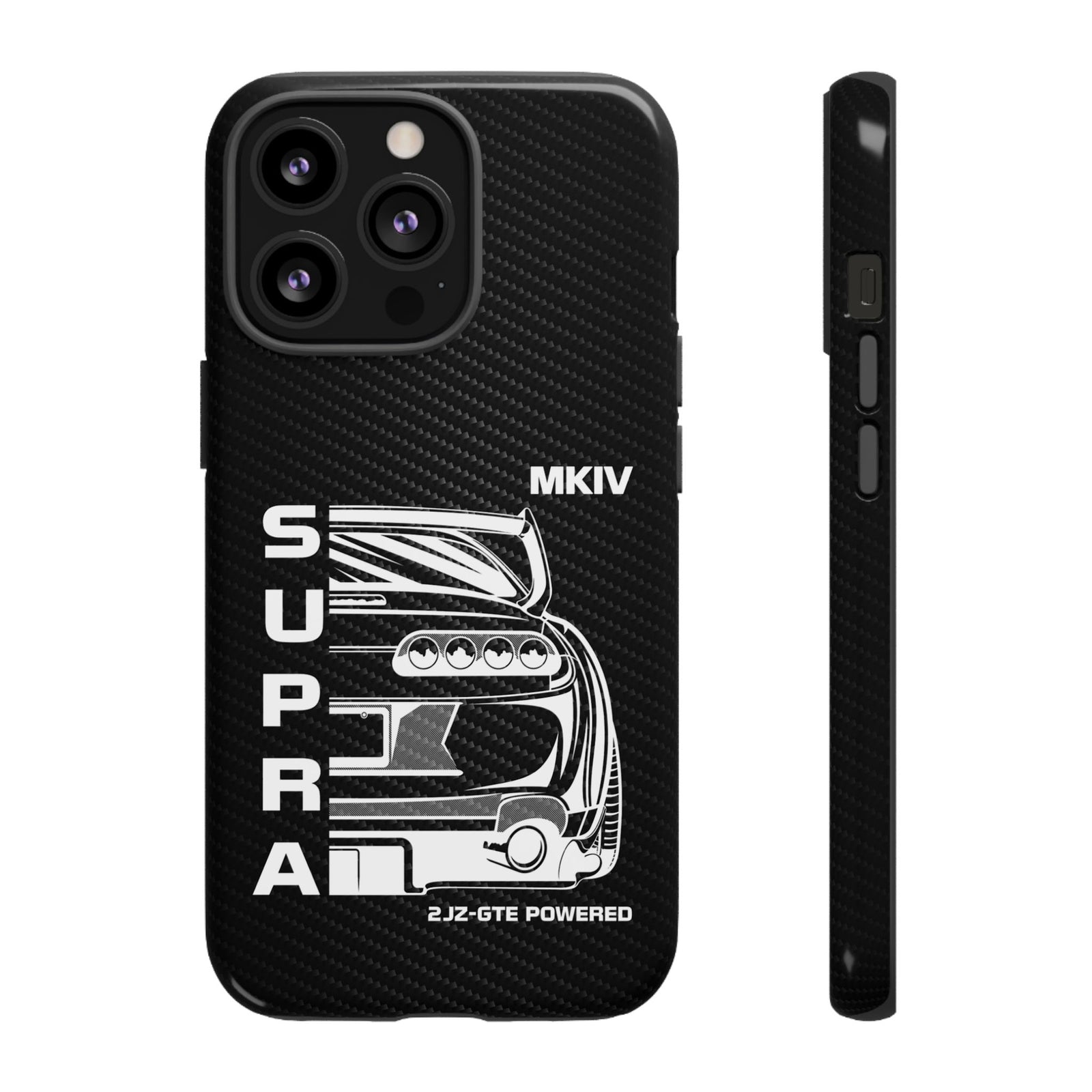JDM Back View Tough Phone Case - iPhone 13 Pro, glossy, front and side view