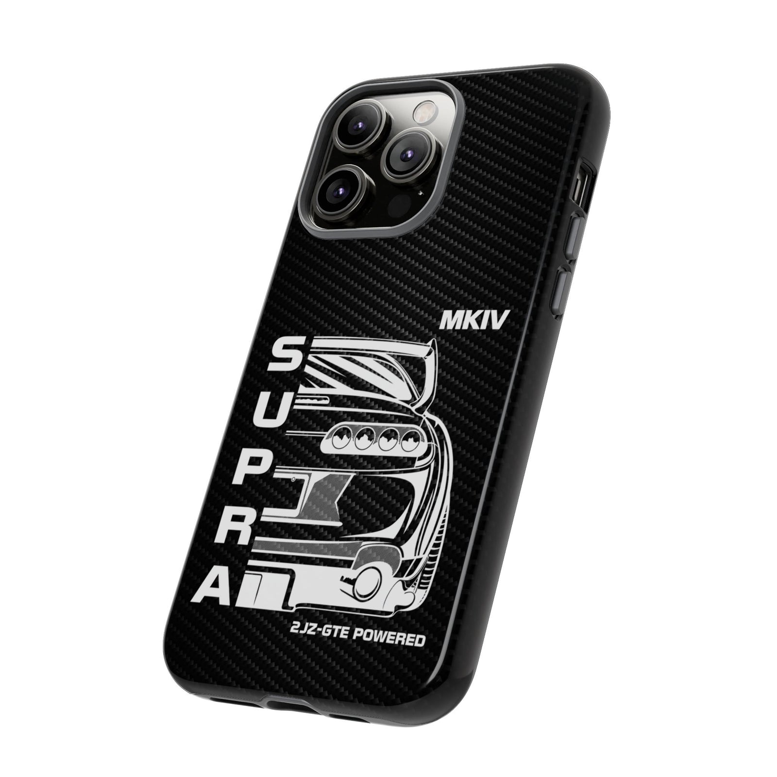 JDM Back View Tough Phone Case - iPhone 14 Pro Max, glossy, side view
