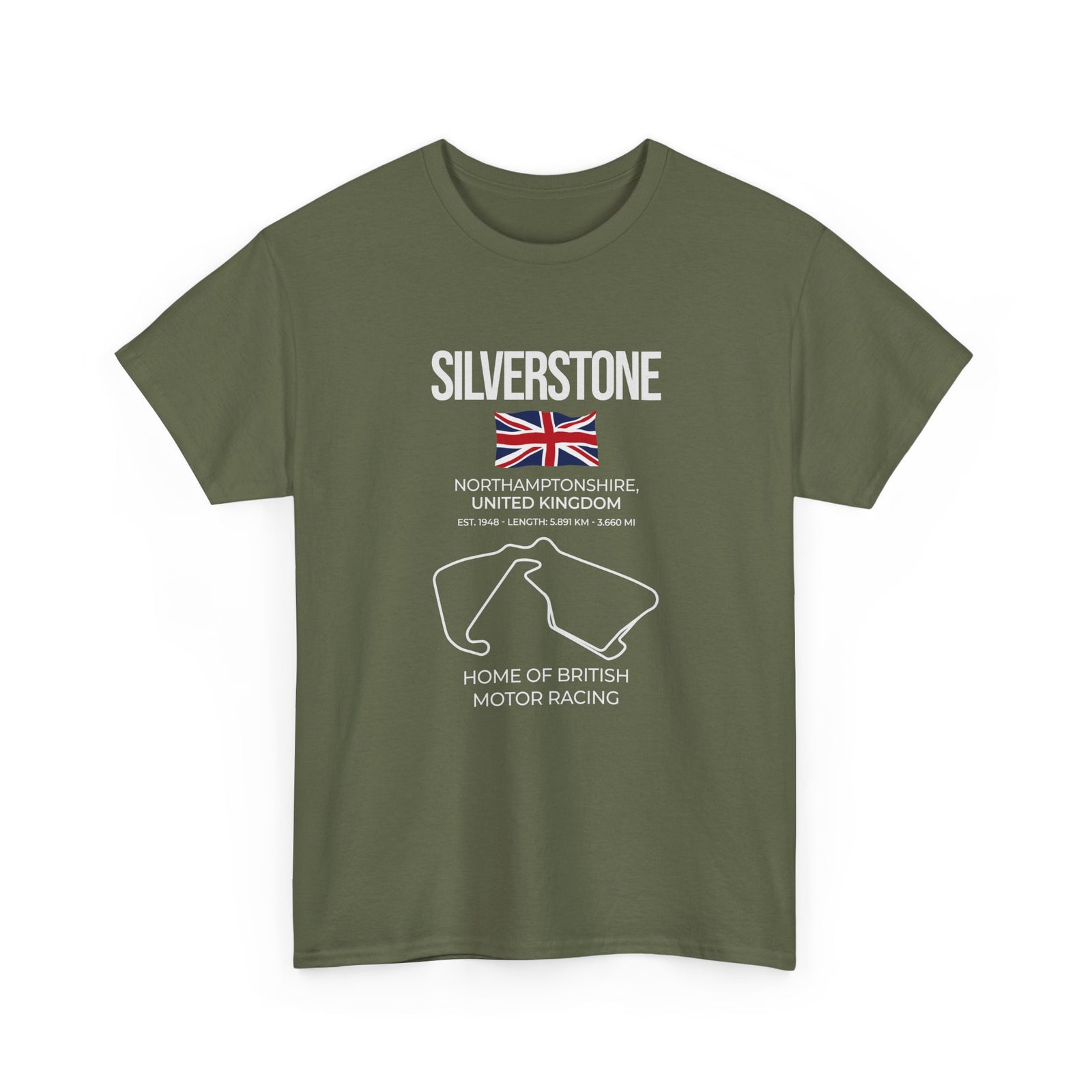 Silverstone Race Track T-Shirt | British Grand Prix Circuit Motorsport Tee