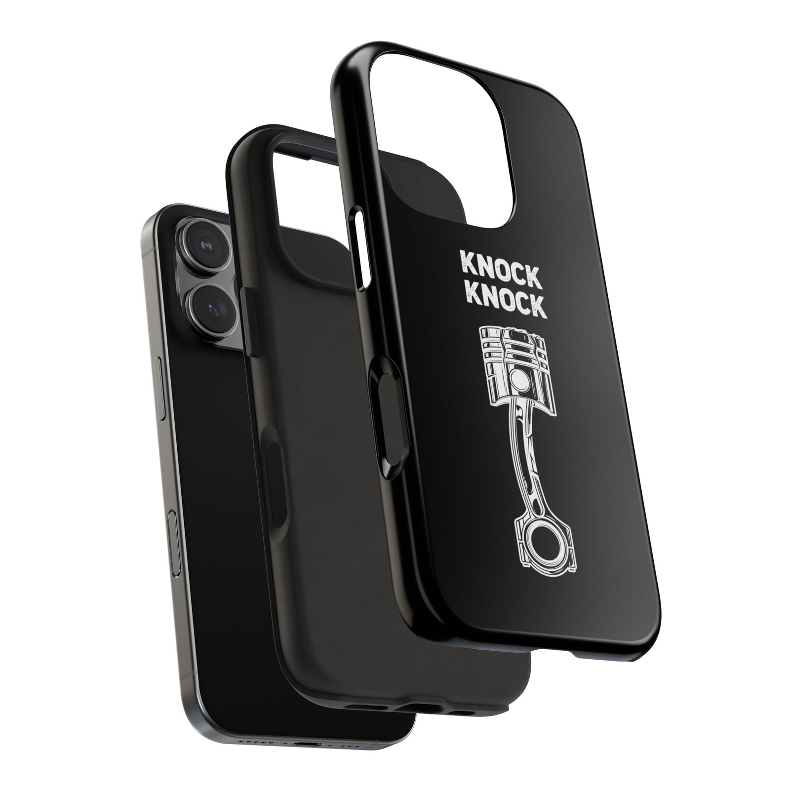 Knock Knock Broken Piston Phone Case | Funny Mechanic Car Guy Gift