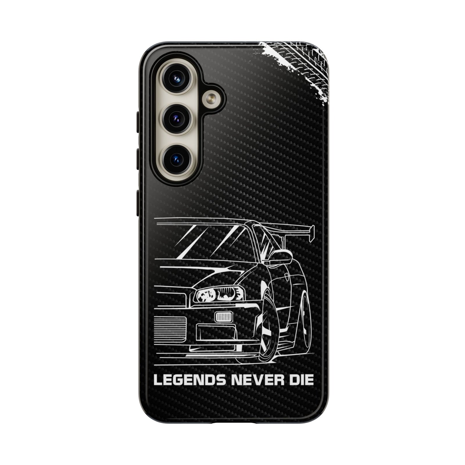 JDM Legends Never Die Tough Phone Case - Samsung Galaxy S24, glossy, front view