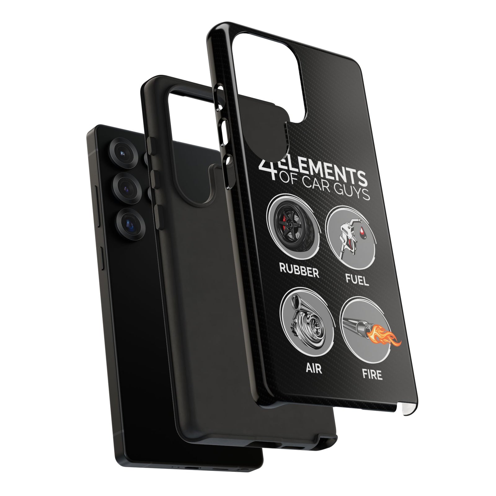 The 4 Elements of Car Guys Tough Phone Case | Funny Car Lover Gift