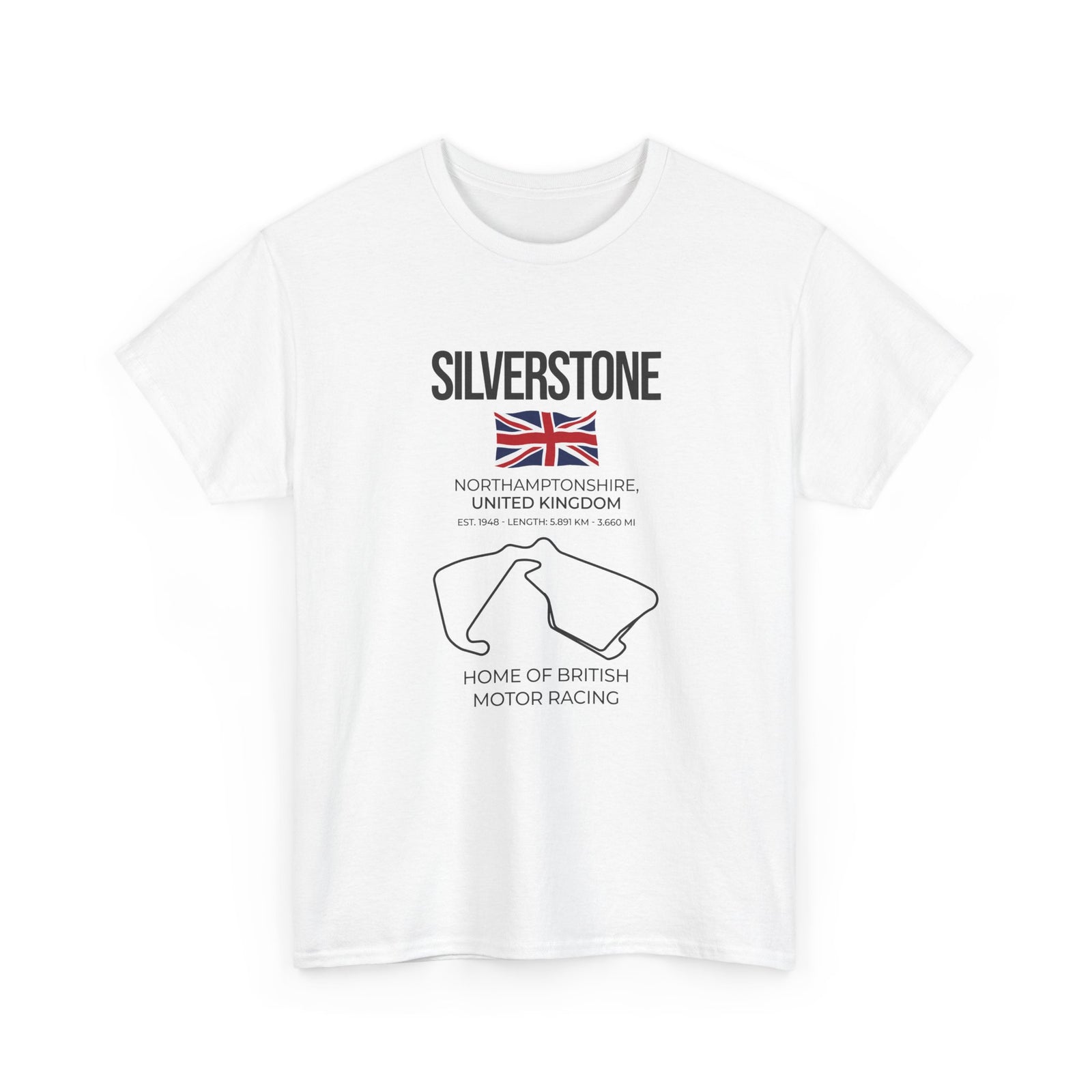 Silverstone Race Track T-Shirt | British Grand Prix Circuit Motorsport Tee
