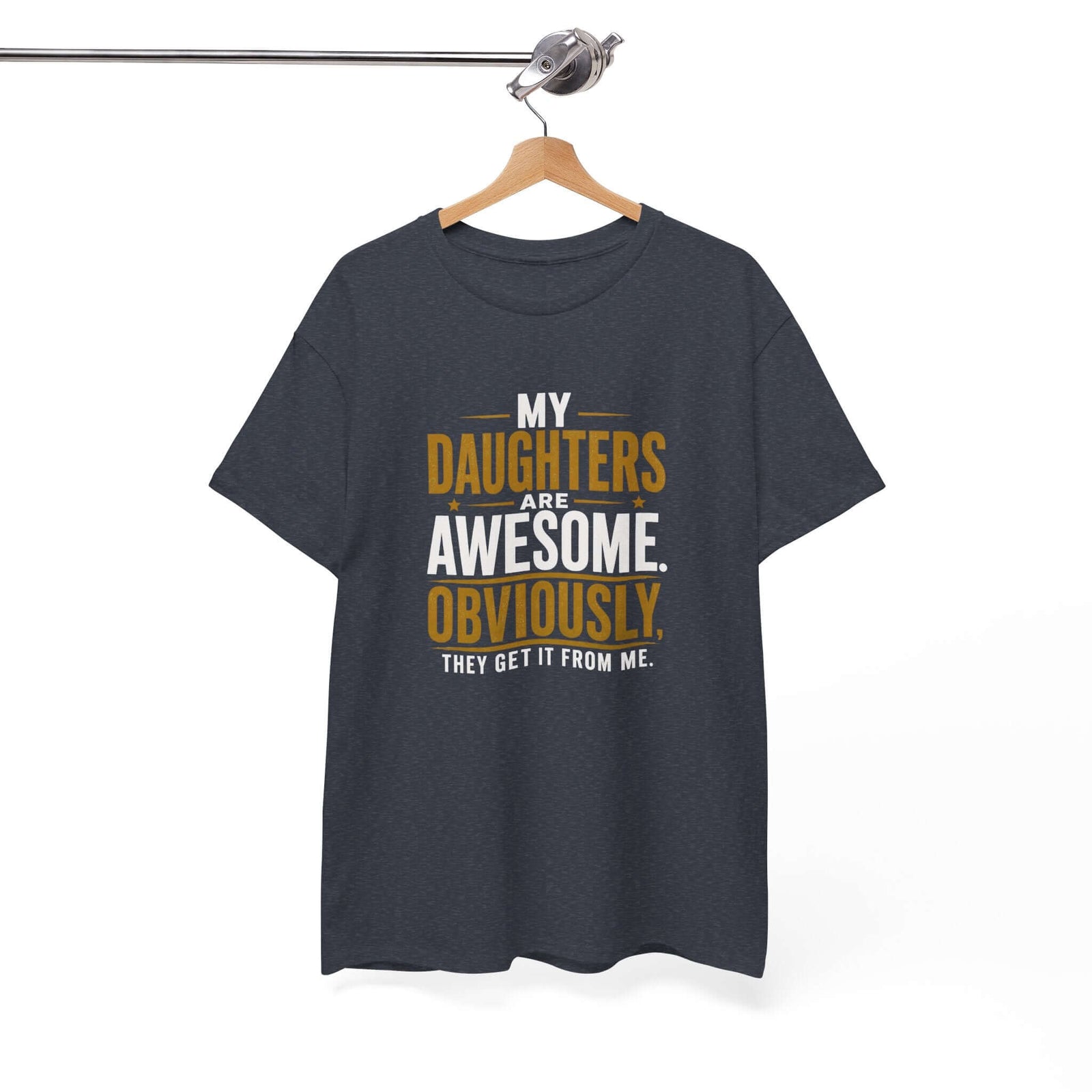 My Daughters Are Awesome T-Shirt | Funny Proud Dad Gift Tee