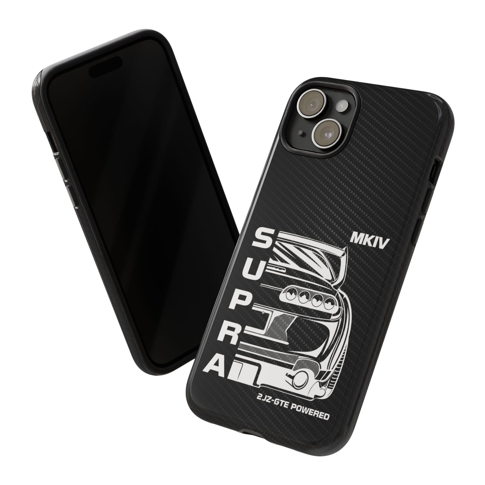 JDM Back View Tough Phone Case - iPhone 15 Plus, glossy, front and back view