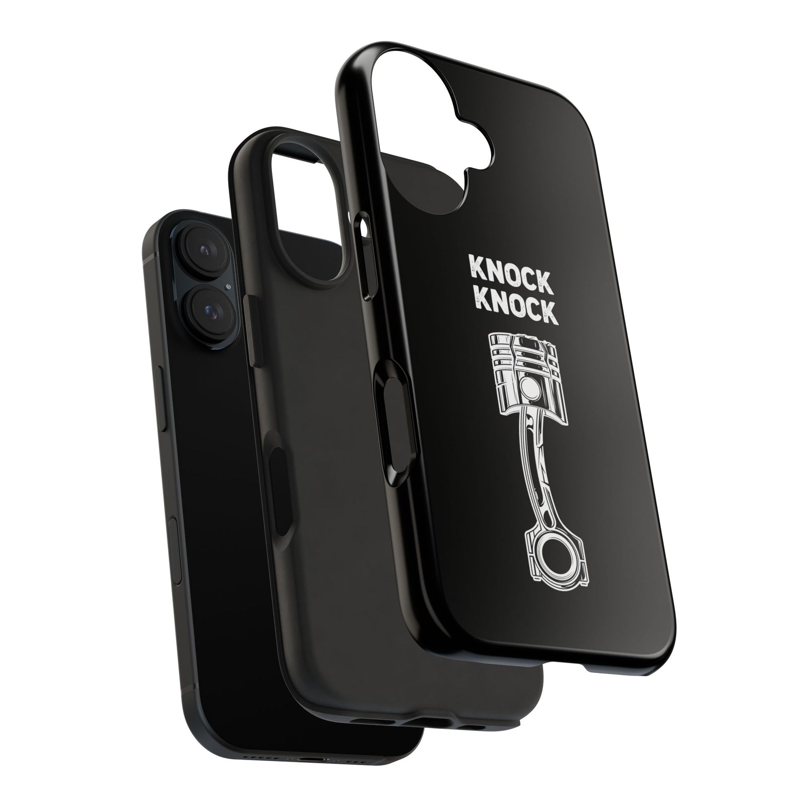 Knock Knock Broken Piston Phone Case | Funny Mechanic Car Guy Gift