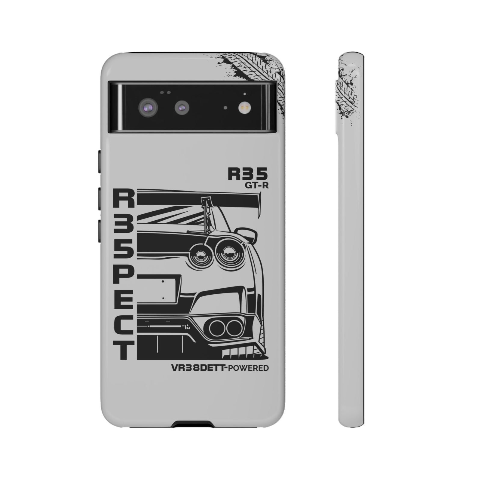 JDM Front View Tough Phone Case - Google Pixel 6, glossy, front and side view