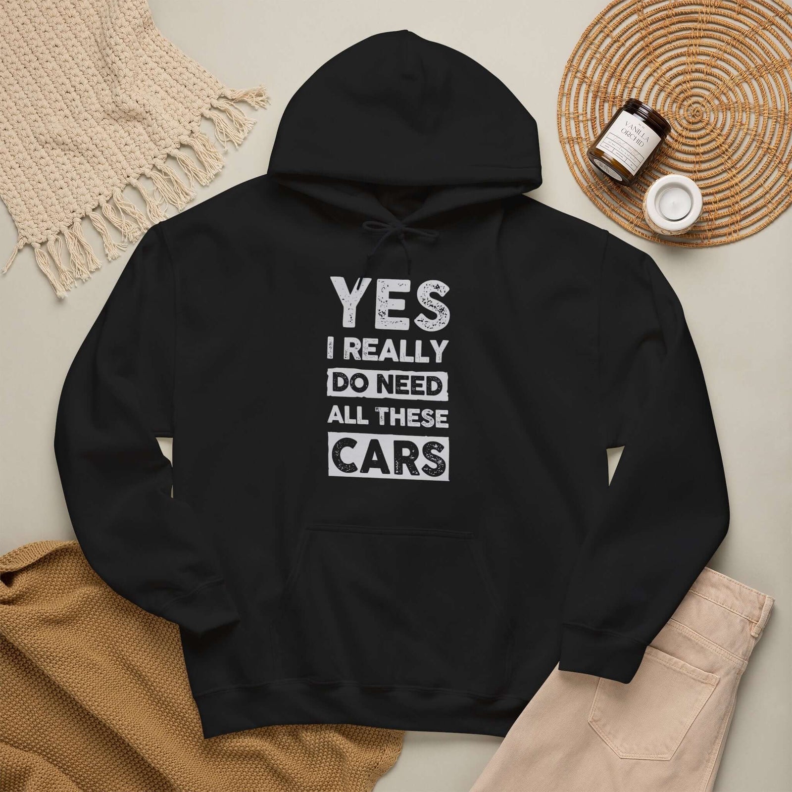 Yes I Really Do Need All These Cars Hoodie - funny car guy gift pullover