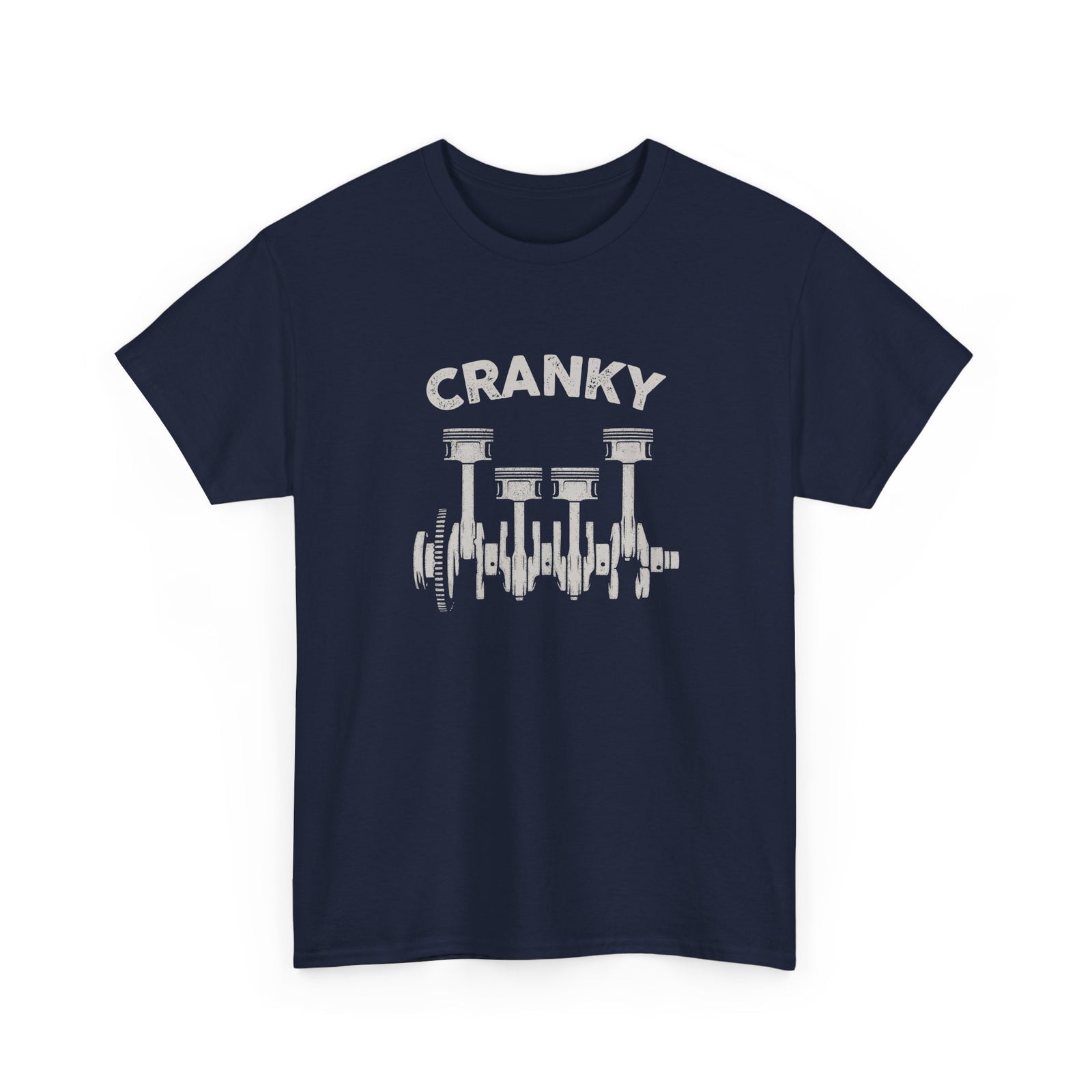 Cranky Mechanic T-Shirt | Funny Crankshaft Car Guy Tee