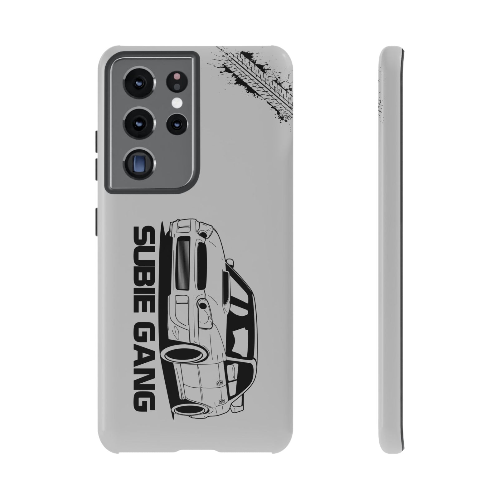 JDM Gang Tough Phone Case - Samsung Galaxy S21 Ultra, glossy, front and side view
