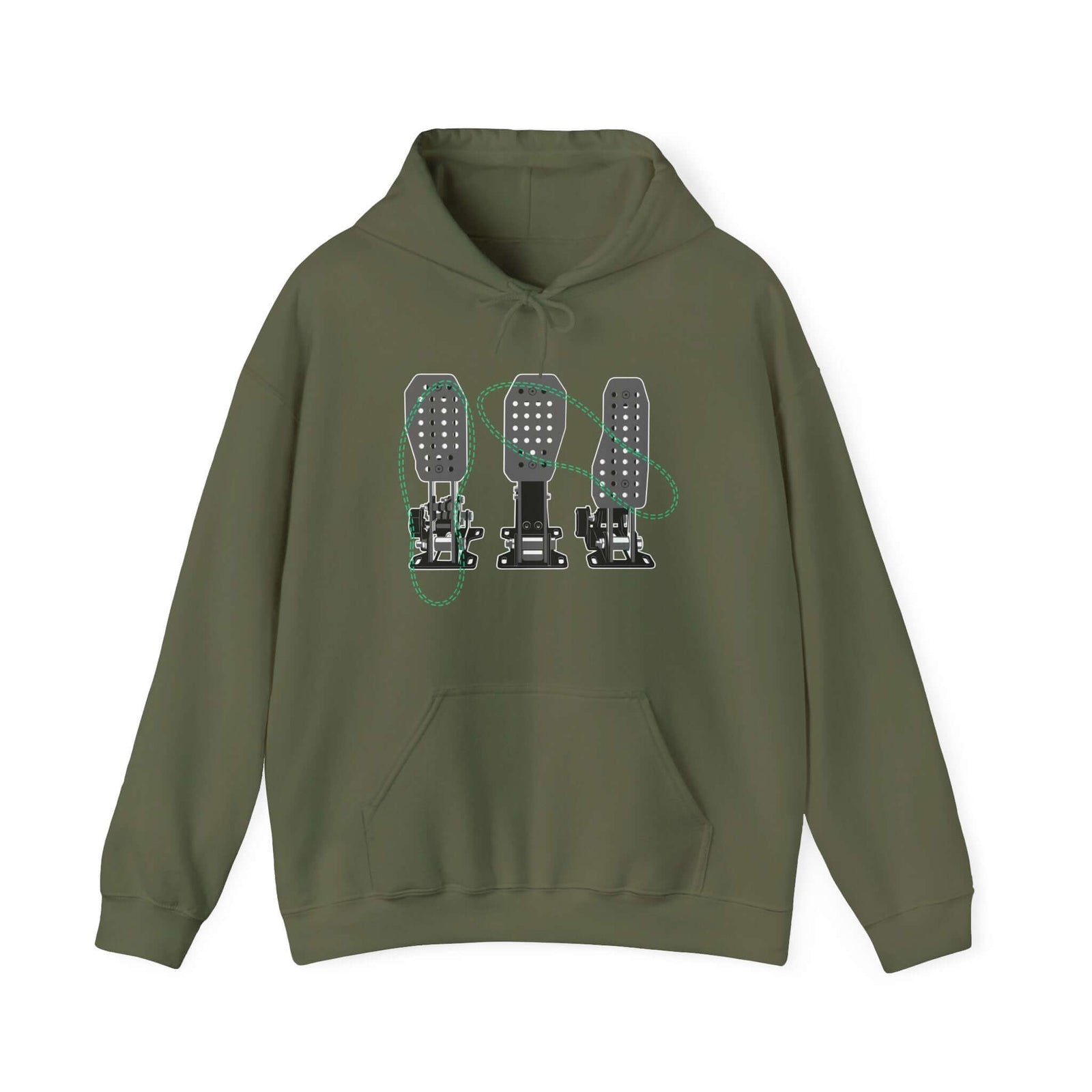 Racing Pedals hoodie - sim racing car enthusiast gift