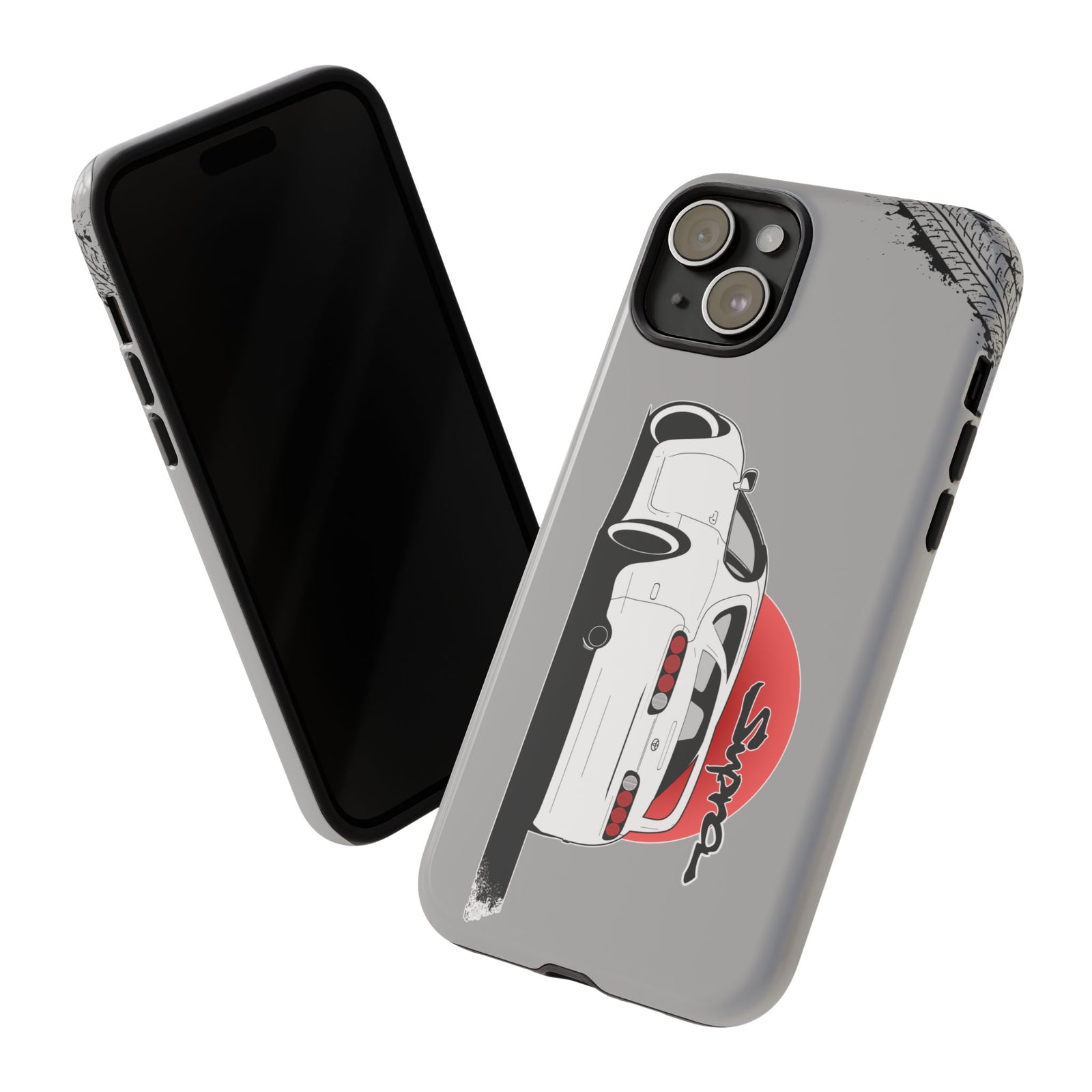 MKIV A80 Supra 2JZ Beast Tough Phone Case - iPhone 15 Plus, glossy, front and back view