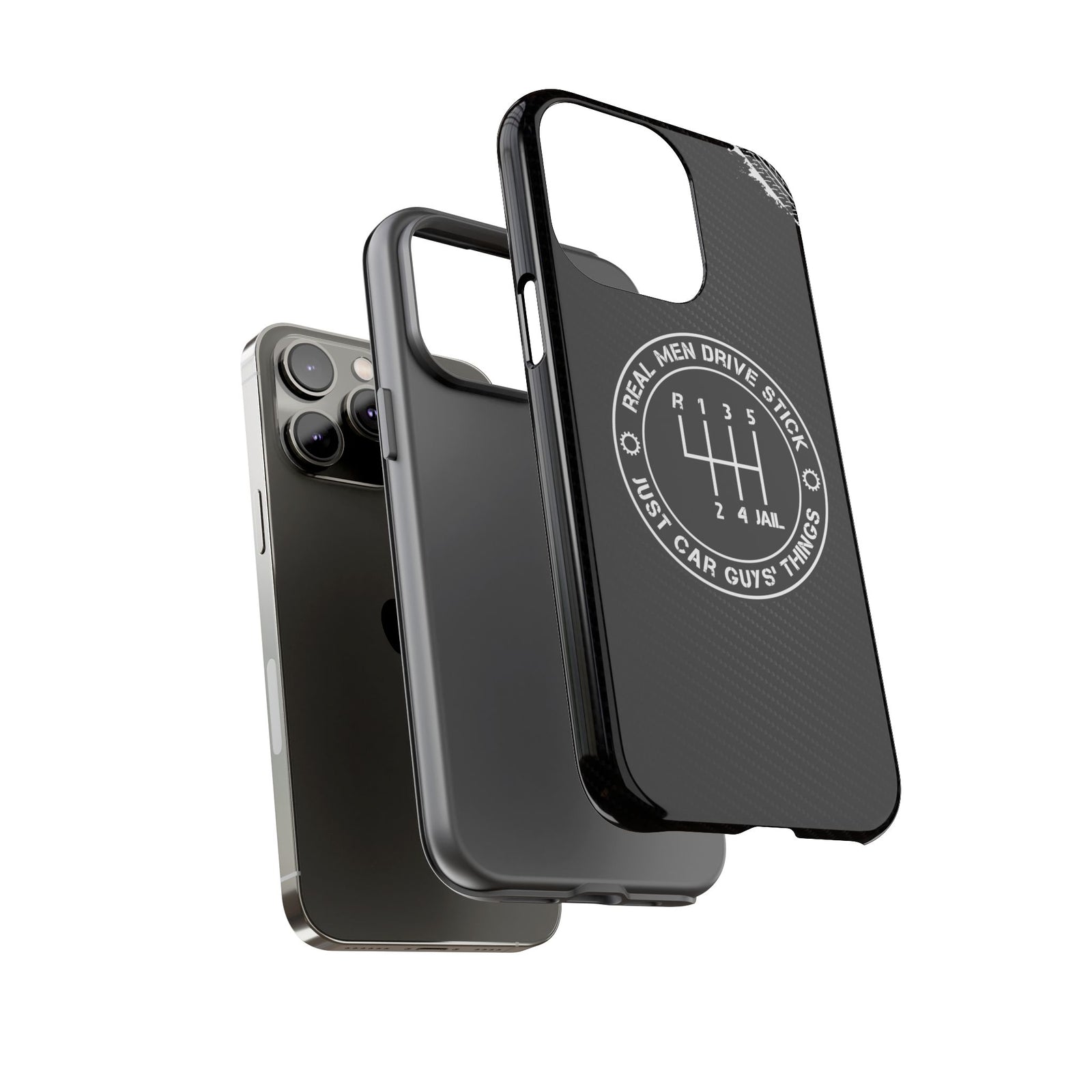 Real Men Drive Stick Manual Transmission Tough Phone Case | Car Guy Gift