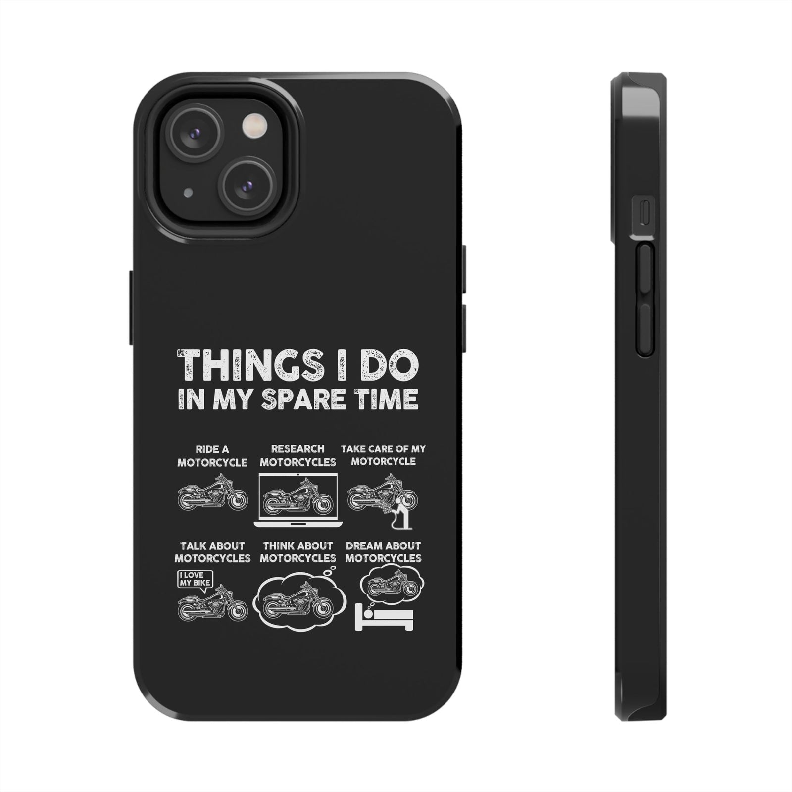 Things I Do in My Spare Time Motorcycle Phone Case t-shirt lifestyle - car guy present