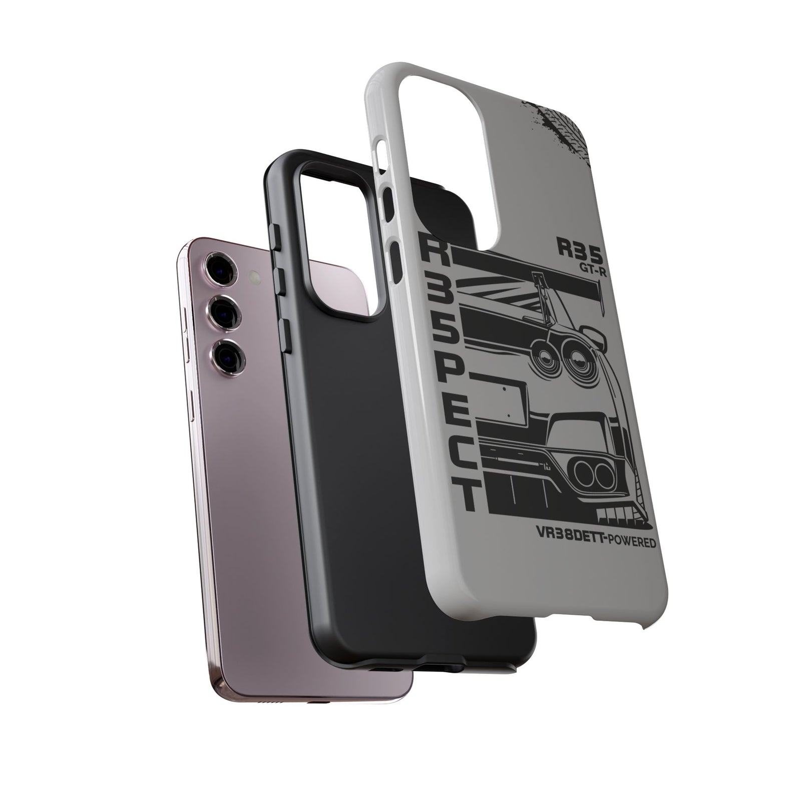 JDM Front View Tough Phone Case - Samsung Galaxy S25 Plus, glossy, dual-layer protection