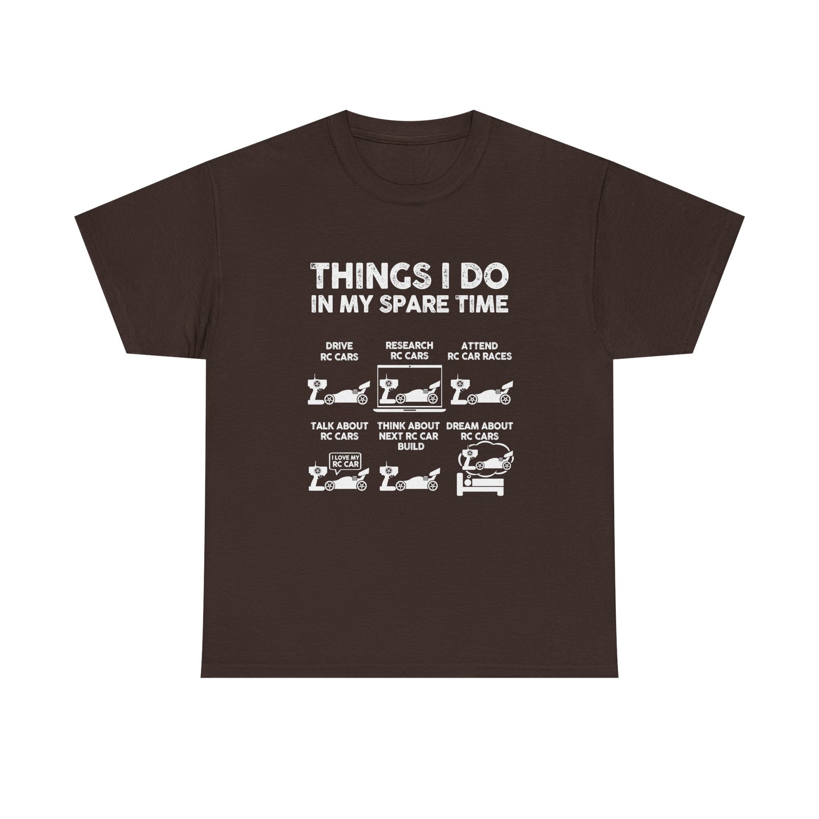 RC Car Racing Things I Do shirt close up - remote control car hobby tee