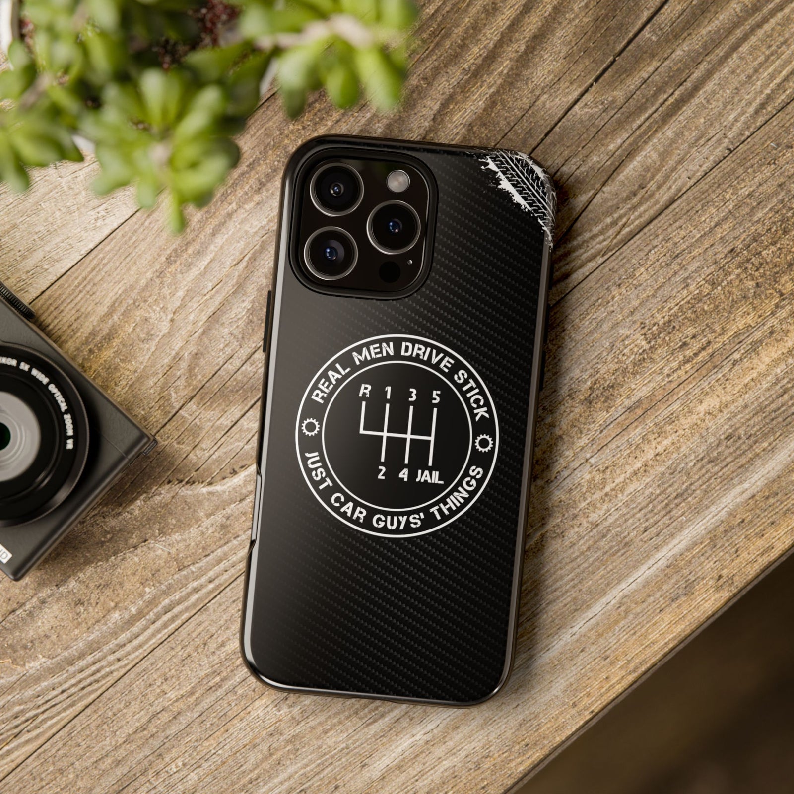 Real Men Drive Stick Manual Transmission Tough Phone Case | Car Guy Gift