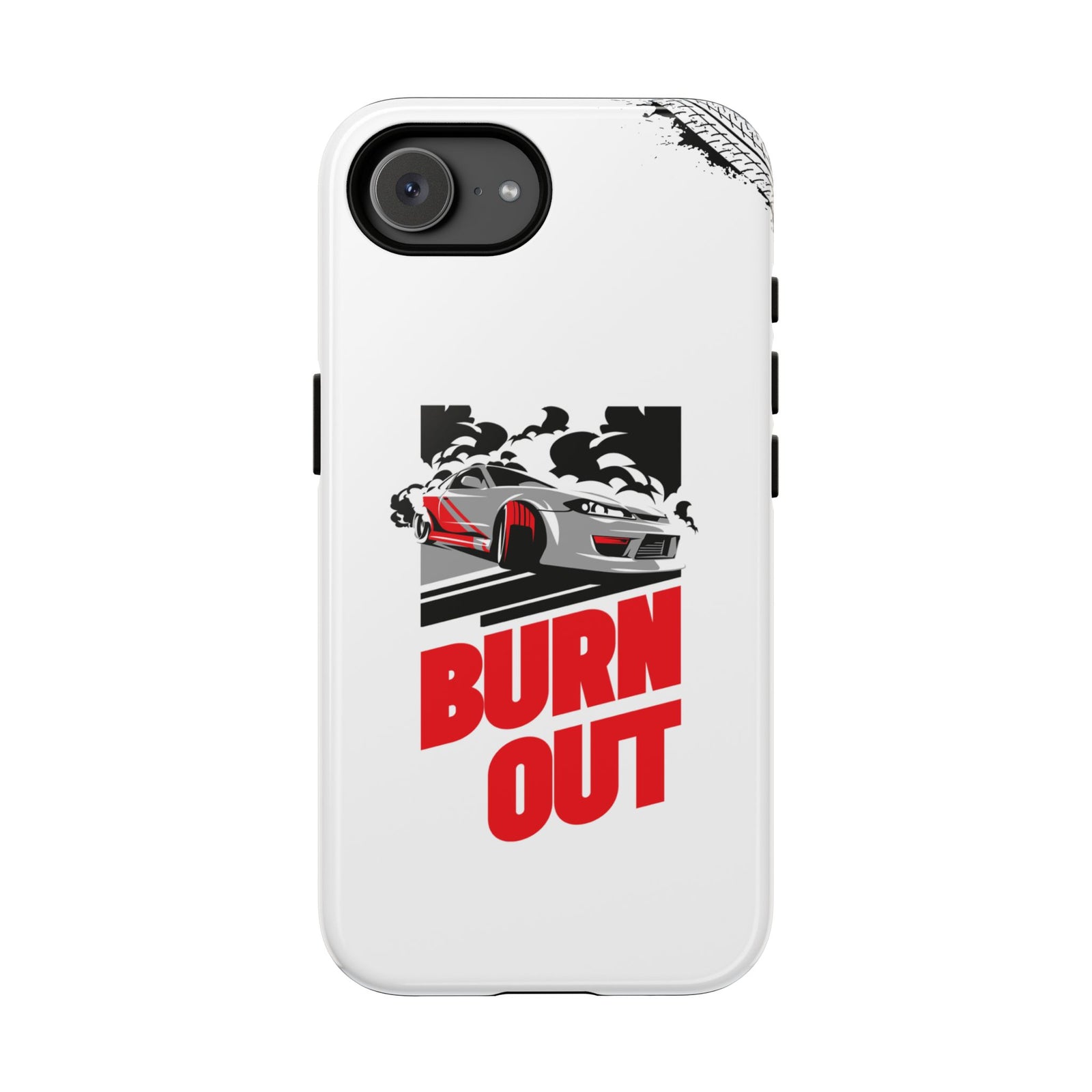 JDM Burnout Tough Car Phone Case - iPhone 16e, glossy, front view