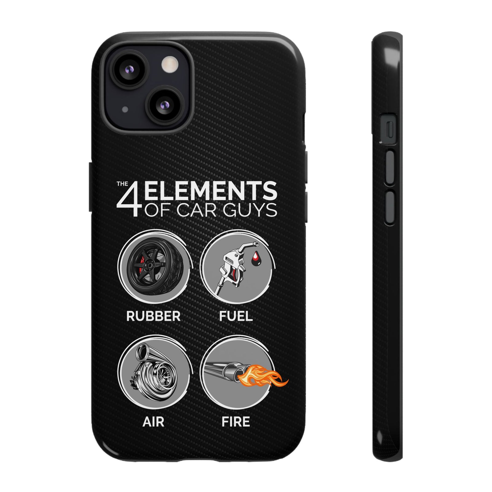 The 4 Elements of Car Guys Tough Phone Case | Funny Car Lover Gift