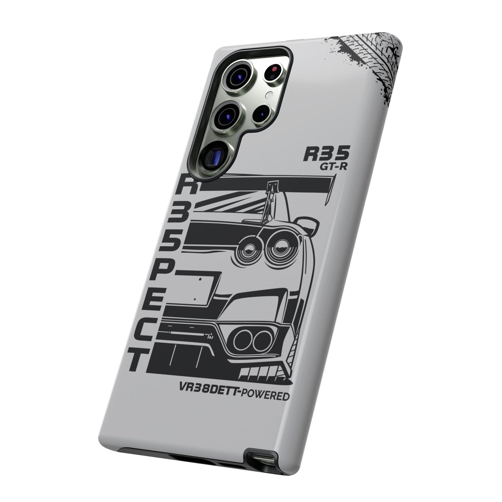 JDM Front View Tough Phone Case - Samsung Galaxy S25 Ultra, glossy, edge and port close-up