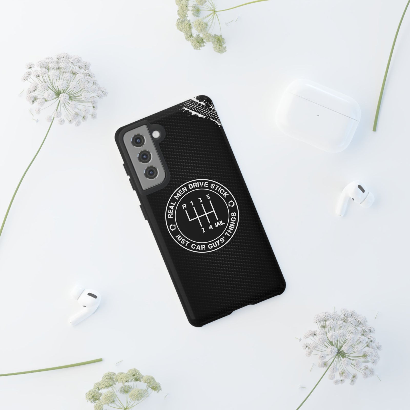 Real Men Drive Stick Manual Transmission Tough Phone Case | Car Guy Gift