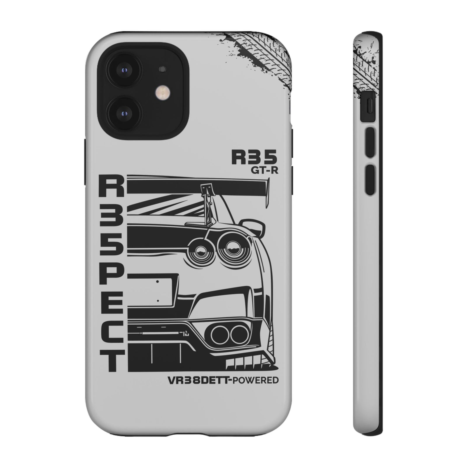JDM Front View Tough Phone Case - iPhone 12, glossy, front and side view