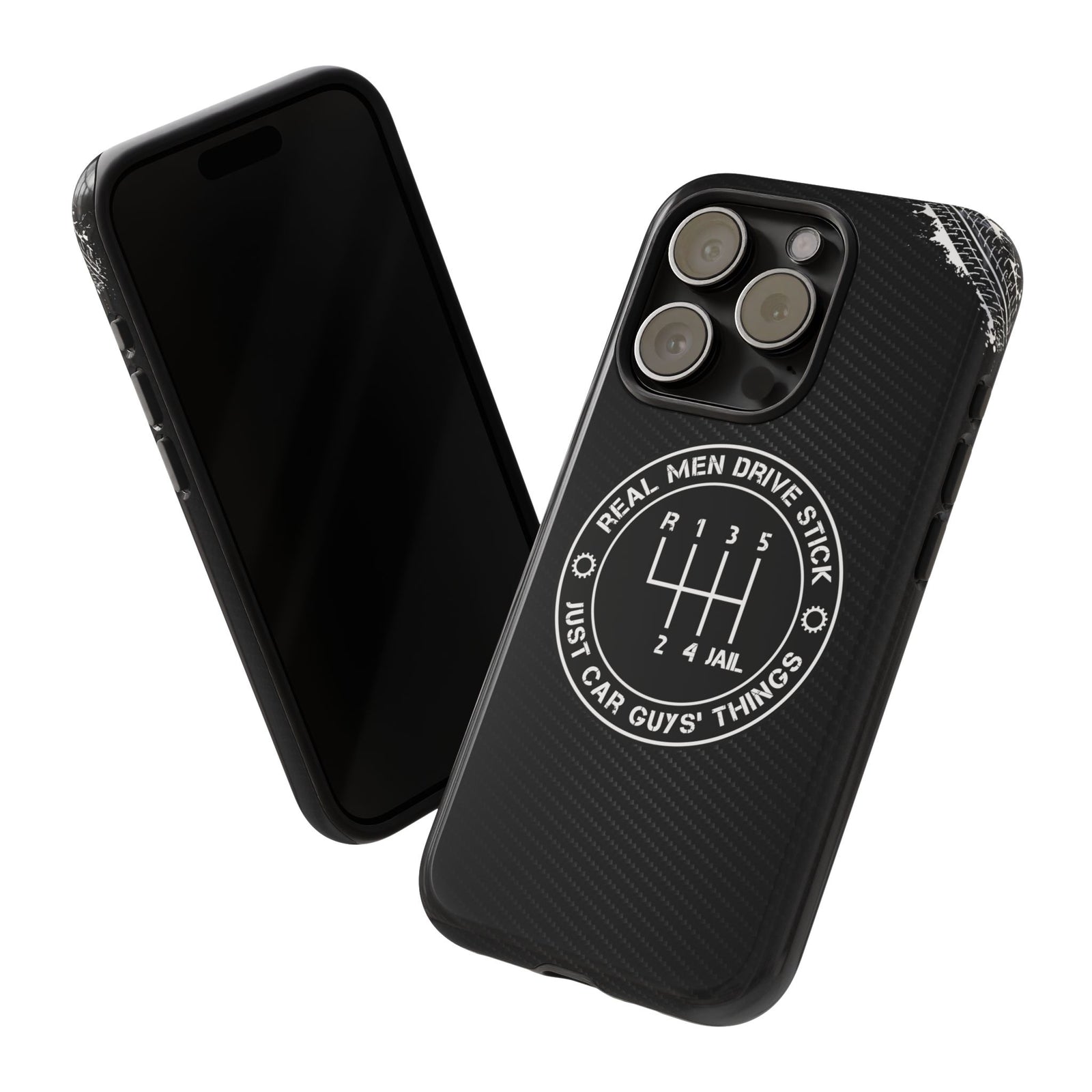 Real Men Drive Stick Manual Transmission Tough Phone Case | Car Guy Gift
