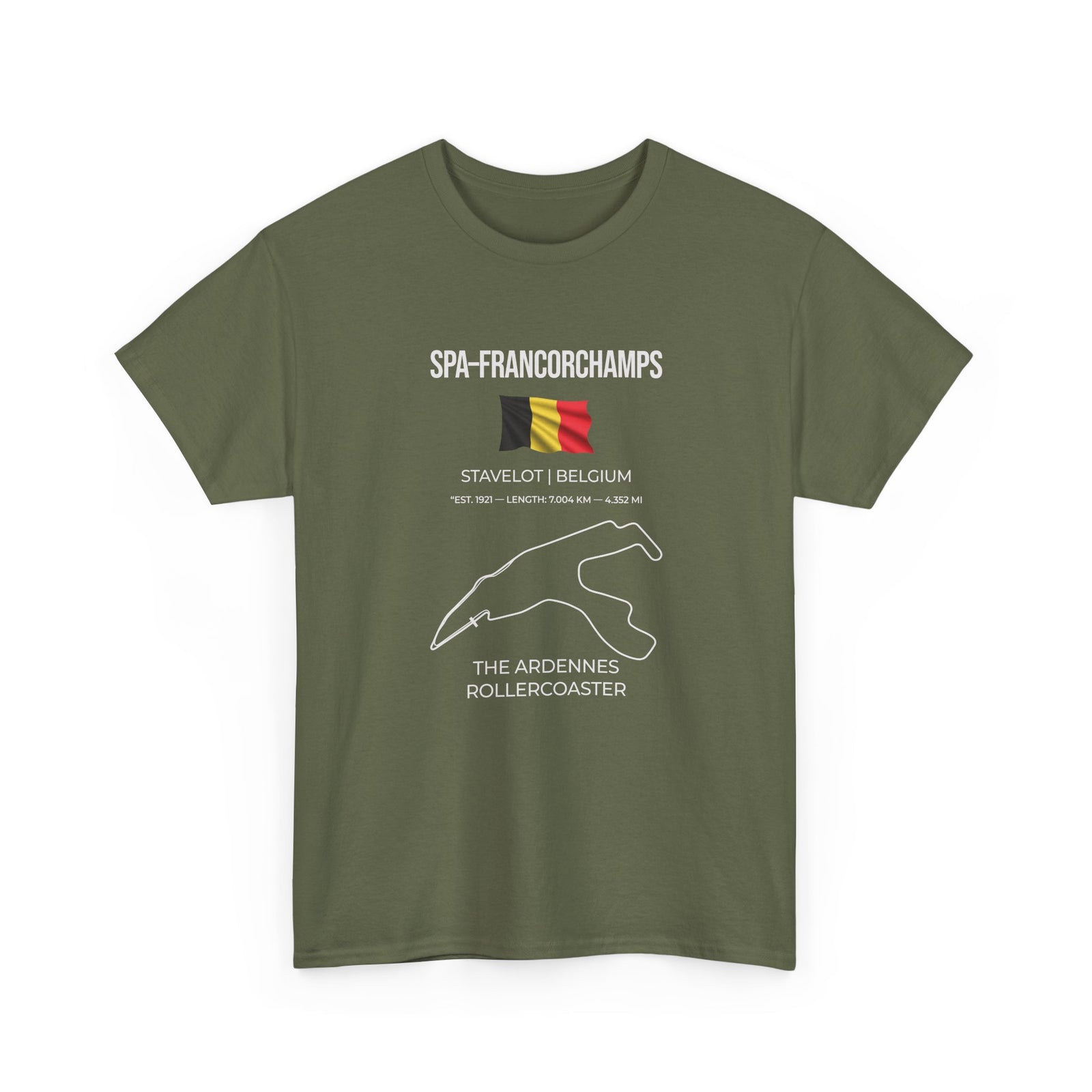 Spa-Francorchamps F1 Racing Track T-Shirt Formula 1 gift