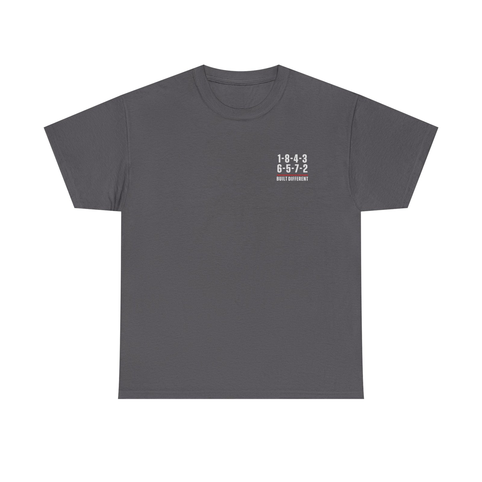Built Different V8 Firing Order T-Shirt on model