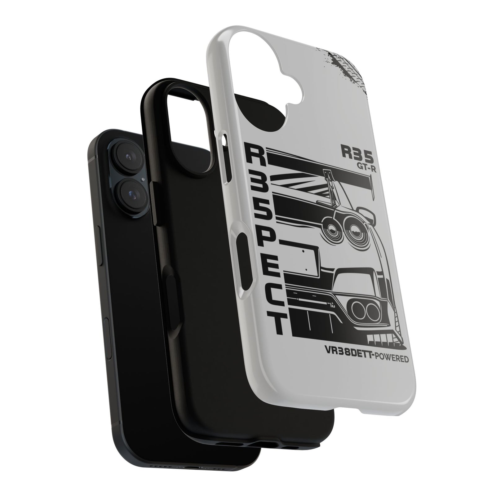 JDM Front View Tough Phone Case - Samsung Galaxy S23 Plus, glossy, side view
