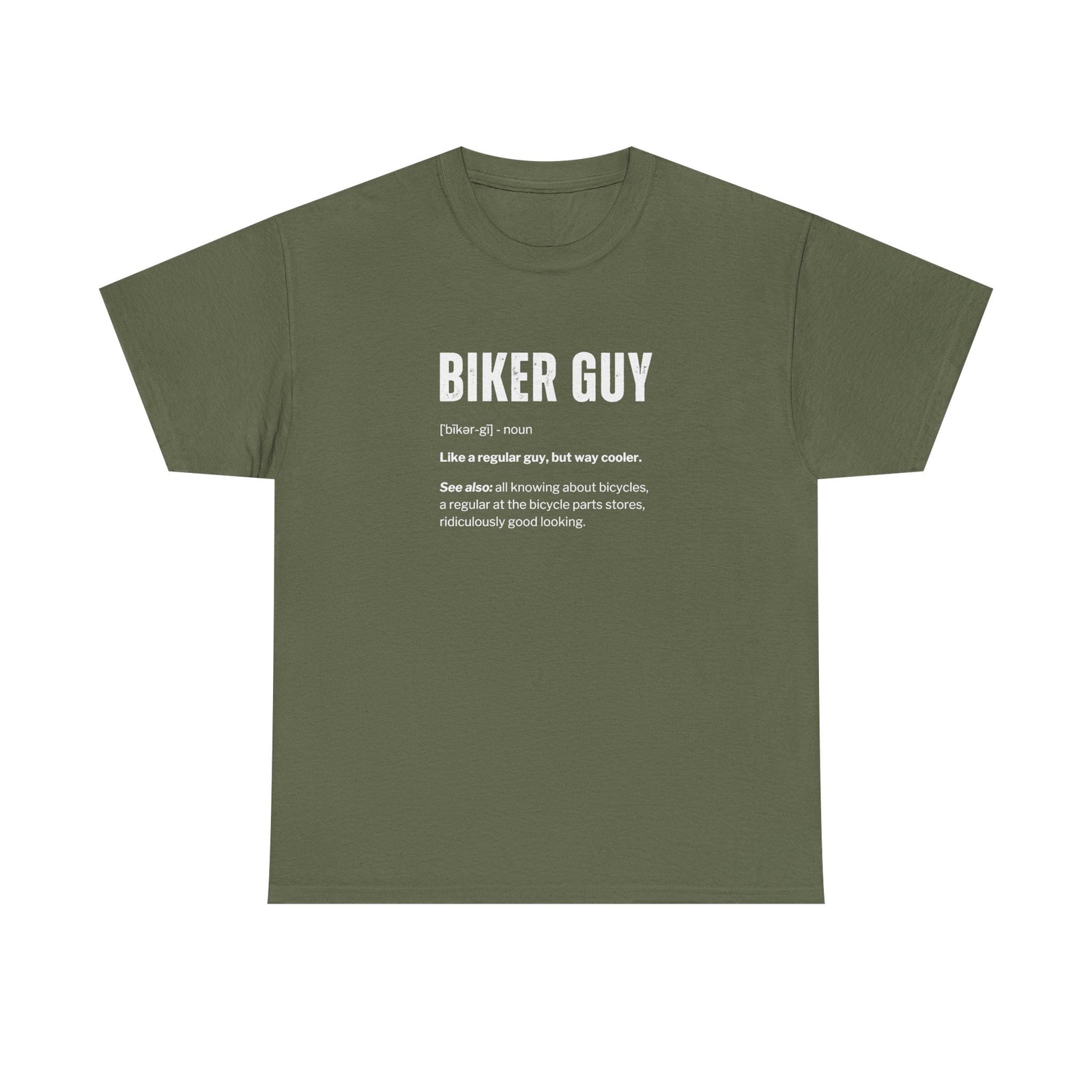 Cycling enthusiast gift t-shirt lifestyle shot - bike lover apparel