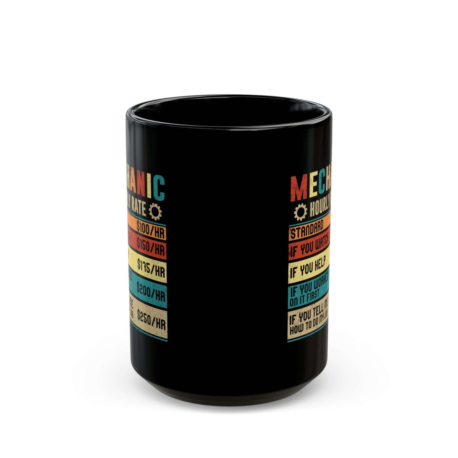 Mechanic Hourly Rate Coffee Mug ceramic mug - unique gift for car lovers