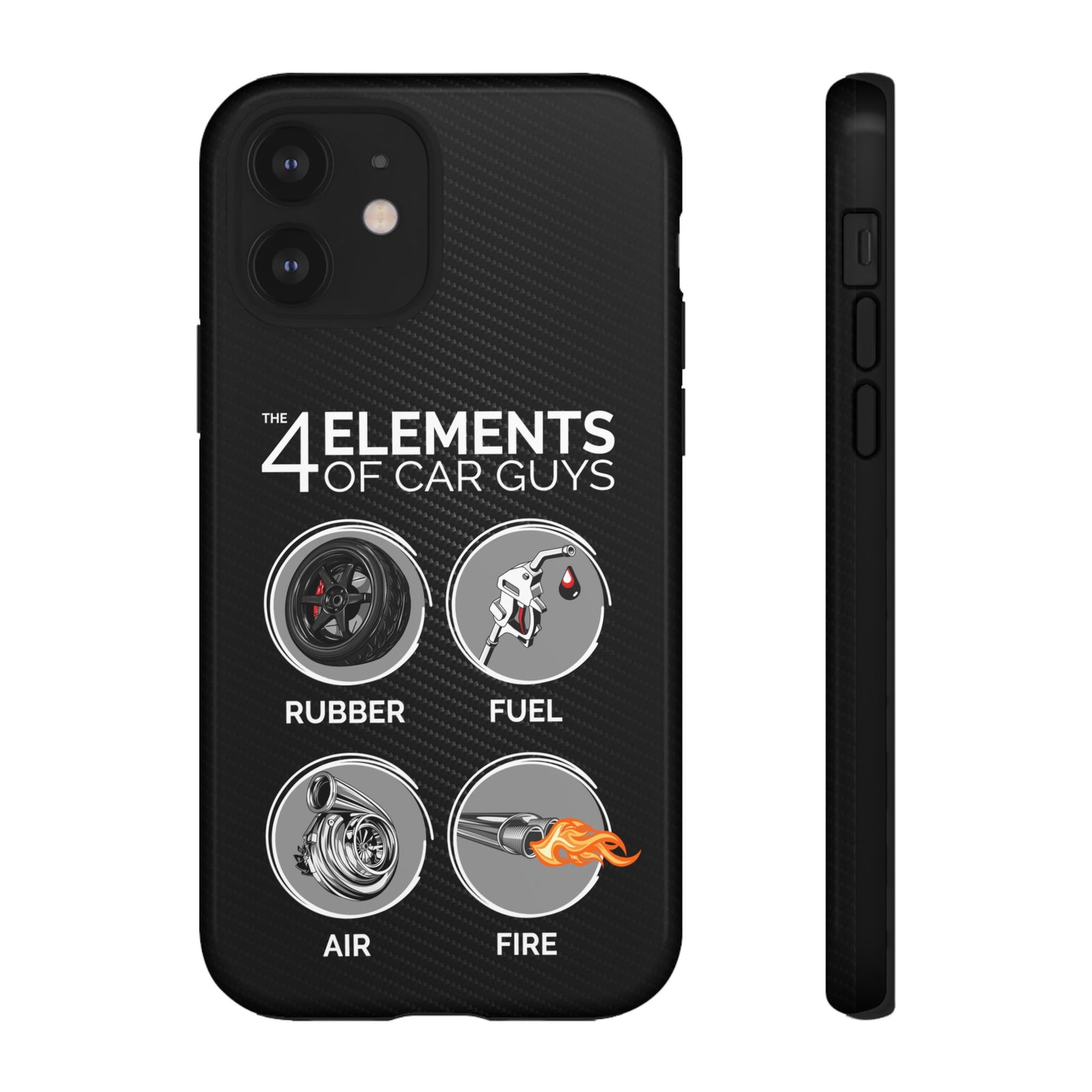 The 4 Elements of Car Guys Tough Phone Case | Funny Car Lover Gift