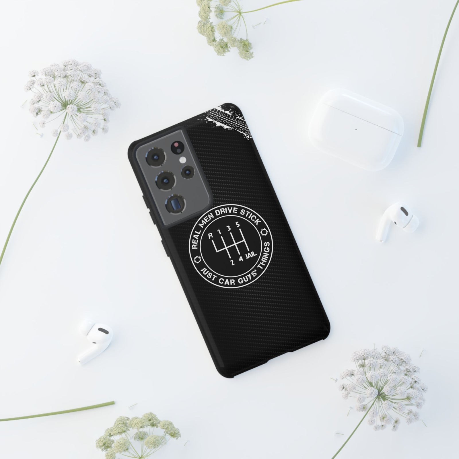 Real Men Drive Stick Manual Transmission Tough Phone Case | Car Guy Gift