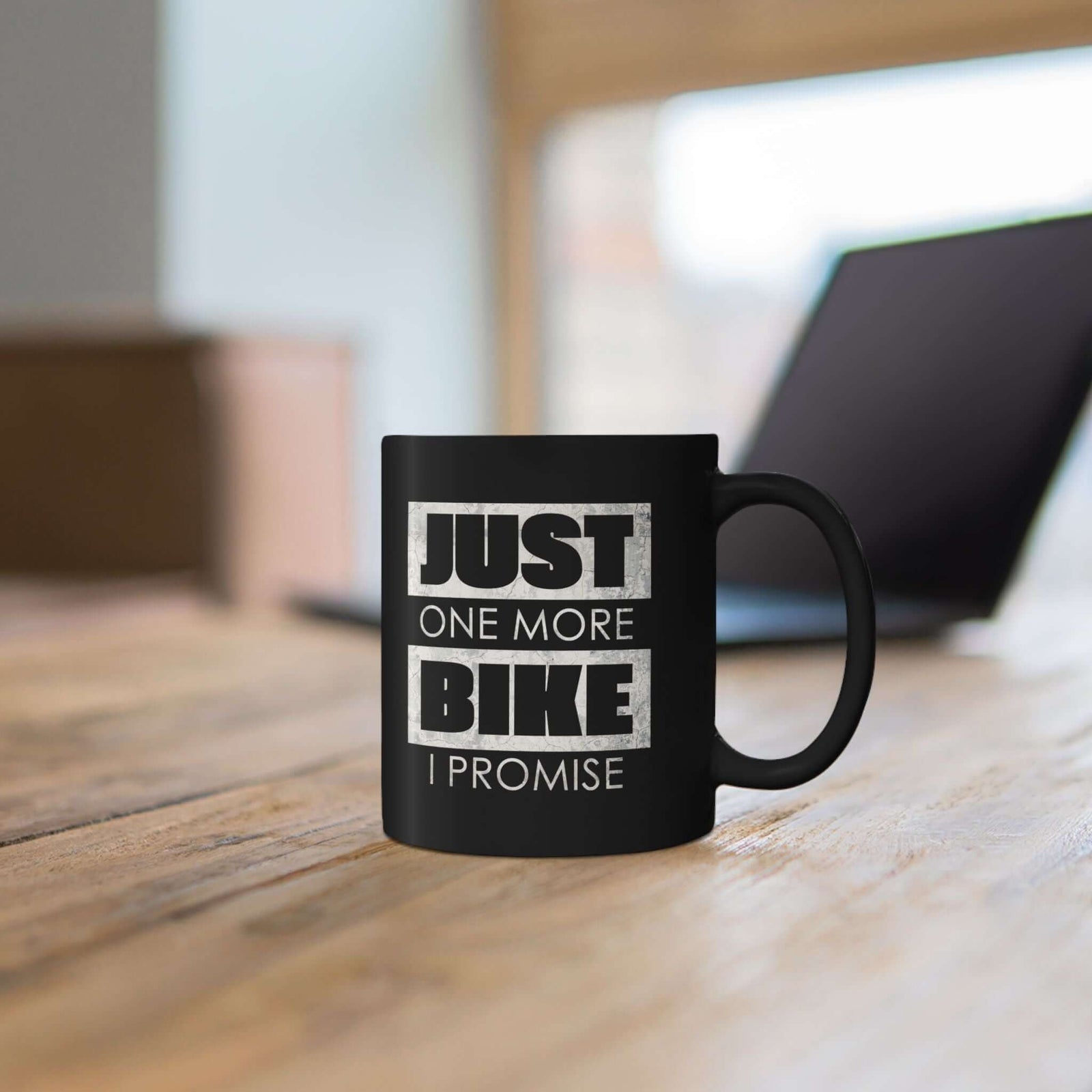 Just One More Bike I Promise Coffee Mug mug back view - car enthusiast gift