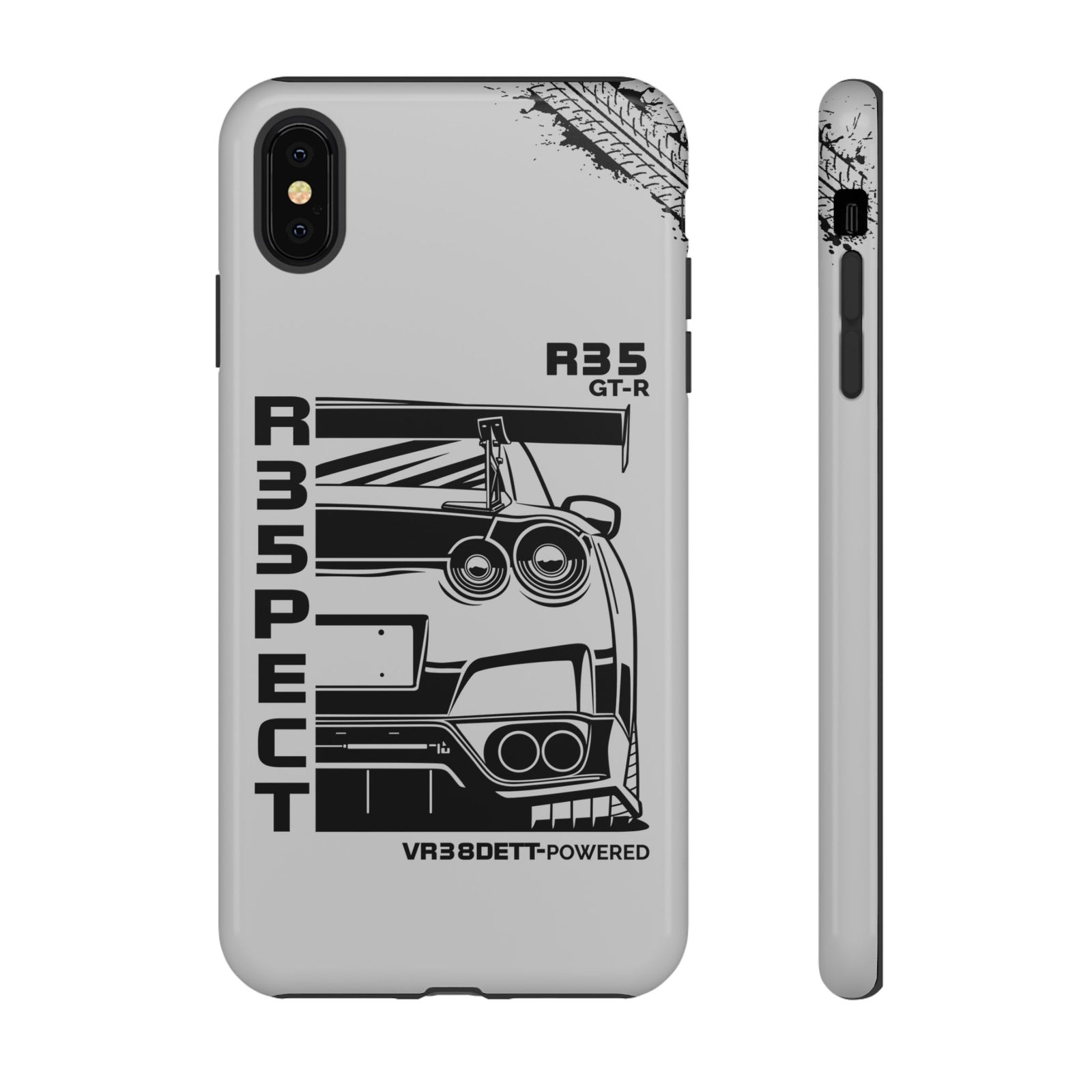 JDM Front View Tough Phone Case - iPhone XS MAX, glossy, front and side view