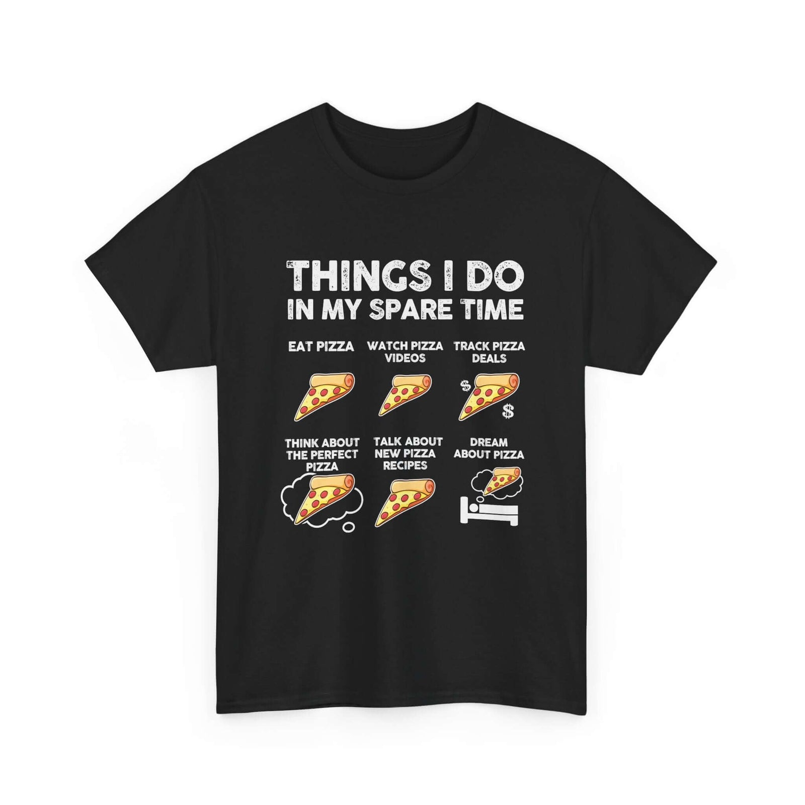 Pizza lover shirt - funny things I do in spare time gift tee