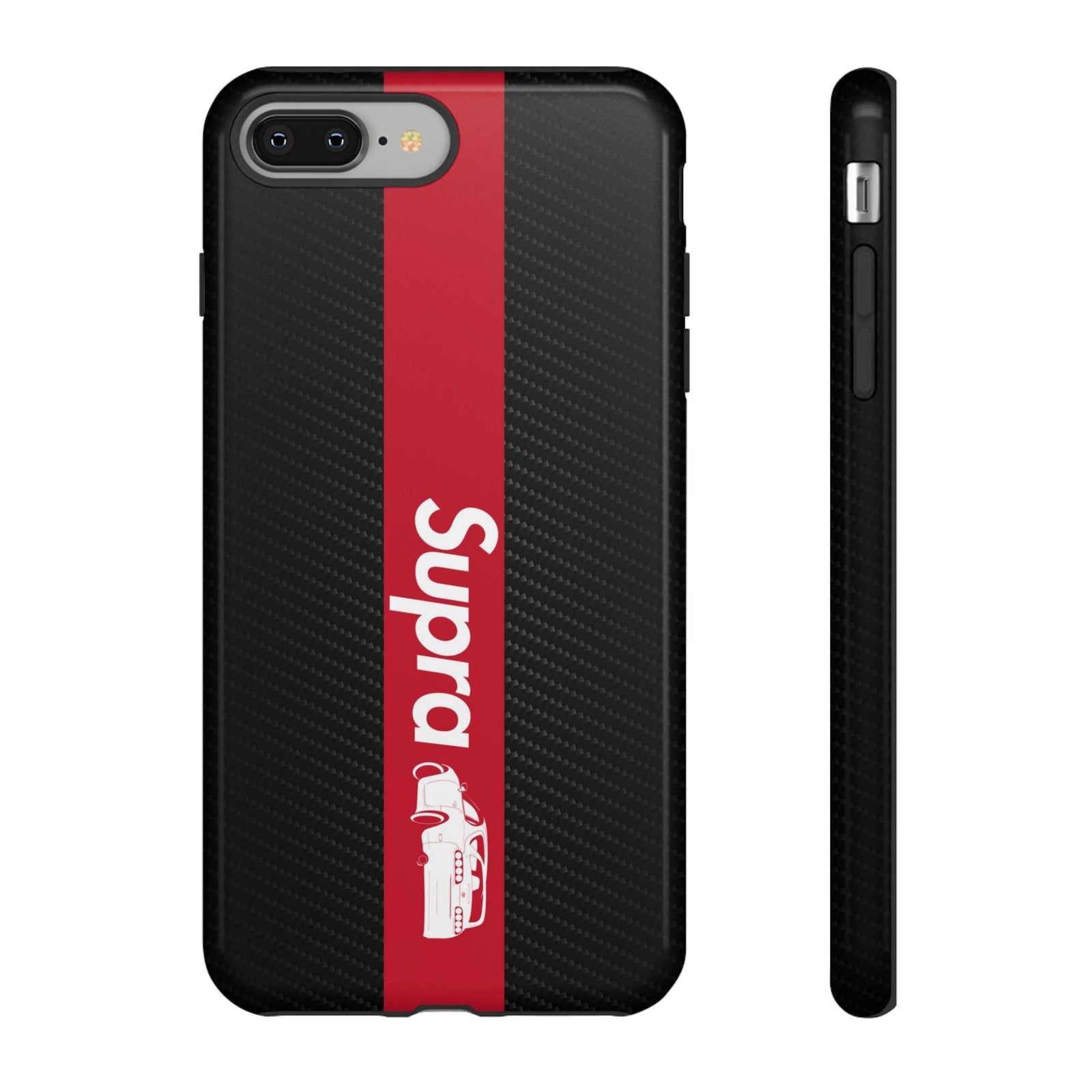 JDM Style Design Tough Phone Case - iPhone 8 Plus, glossy, front and side view