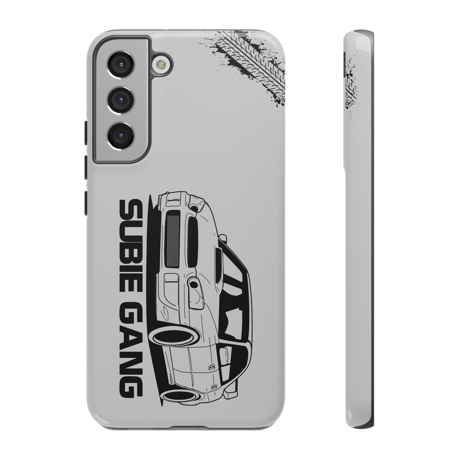 JDM Gang Tough Phone Case - Samsung Galaxy S22 Plus, glossy, front and side view