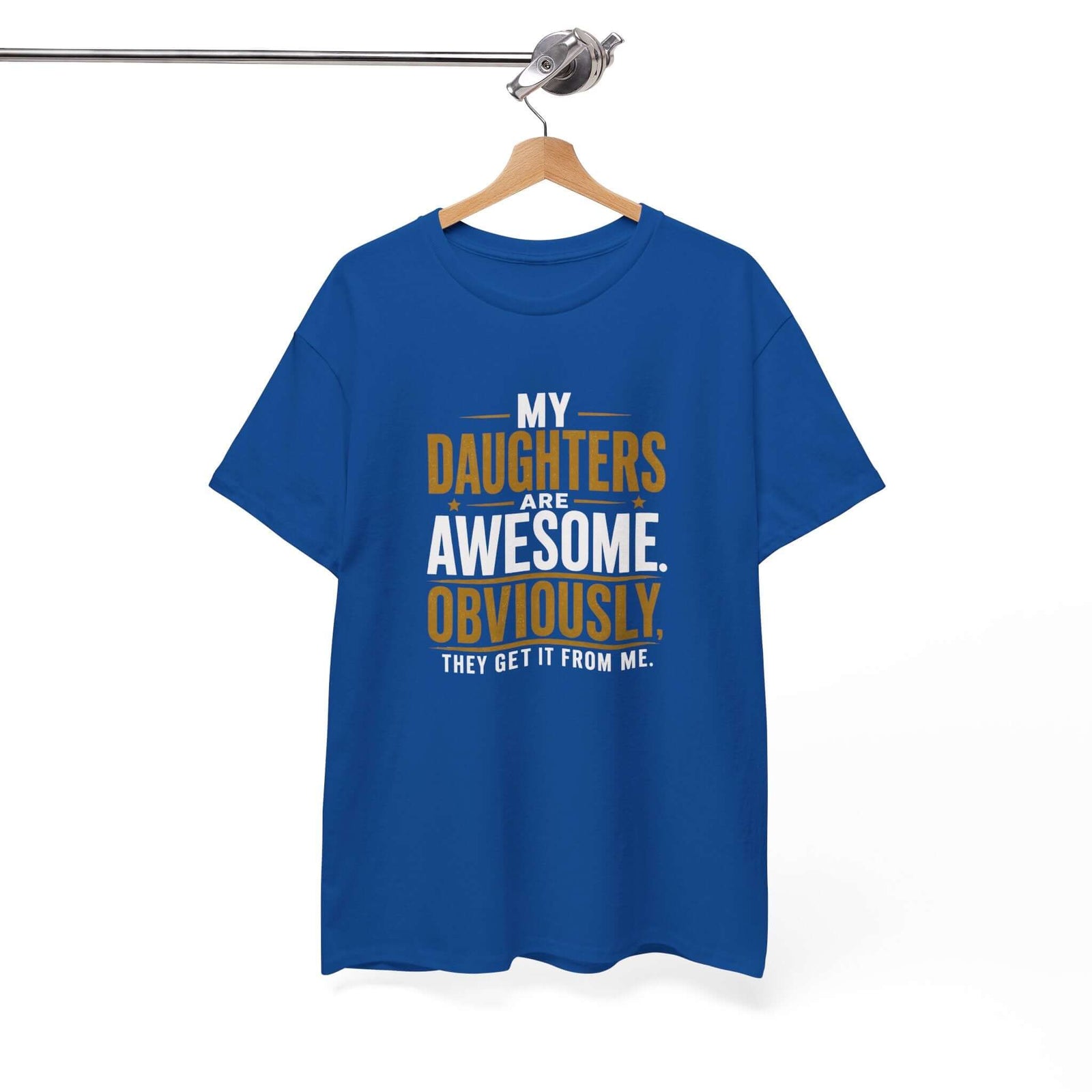 My Daughters Are Awesome shirt in heather navy | Proud parent tee | 365CarMods