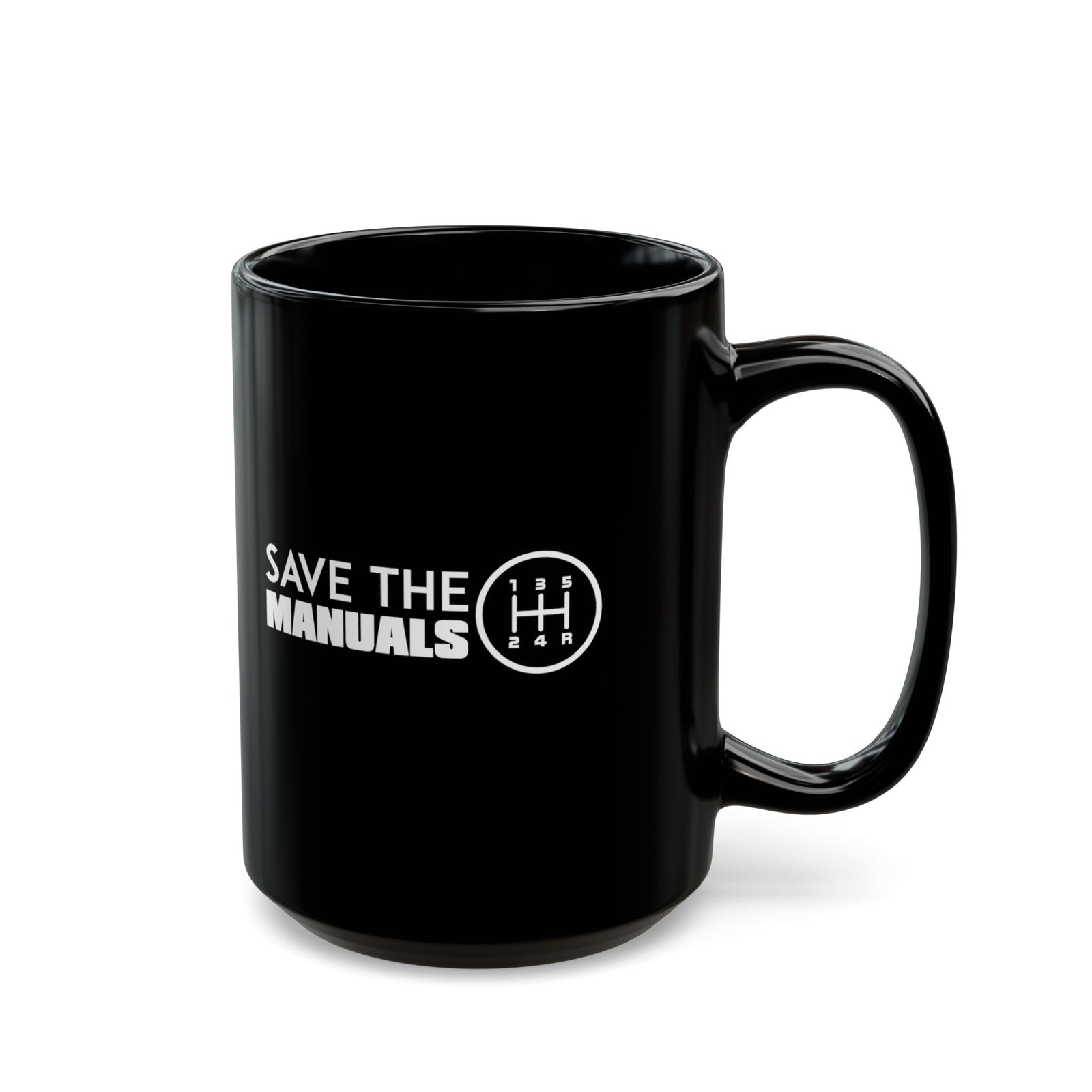 Save The Manuals Car Mug coffee cup - gearhead gift idea