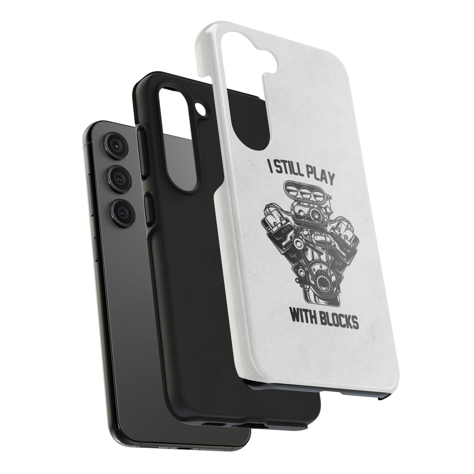 I Still Play with Blocks Engine Swap Tough Phone Case | Car Mechanic Gift
