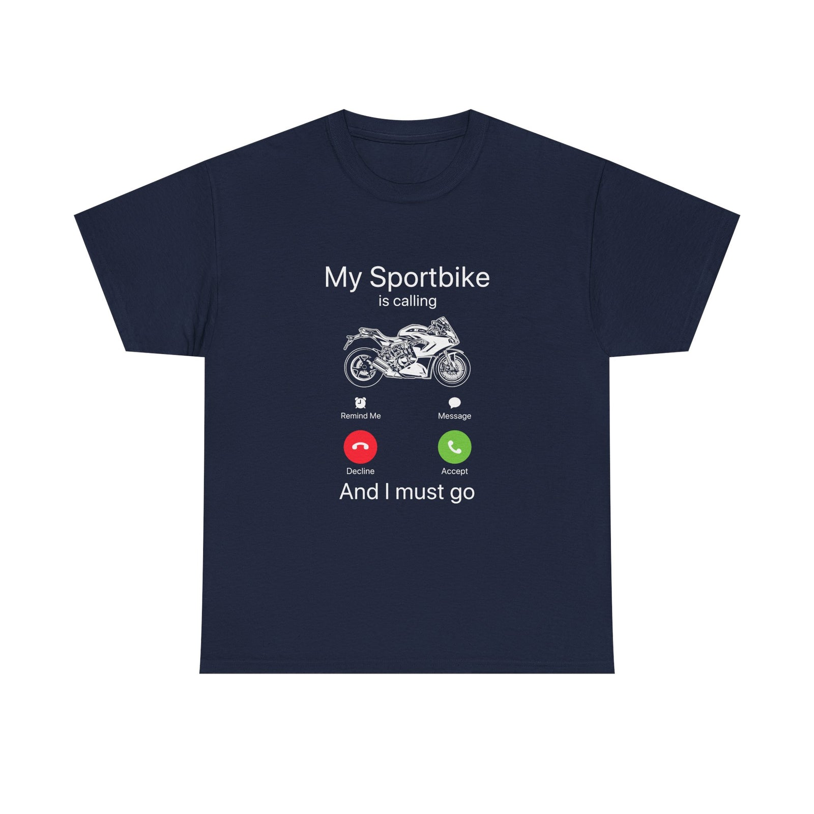 My Sportbike is Calling t-shirt - purple sportbike tee - motorcycle enthusiast apparel