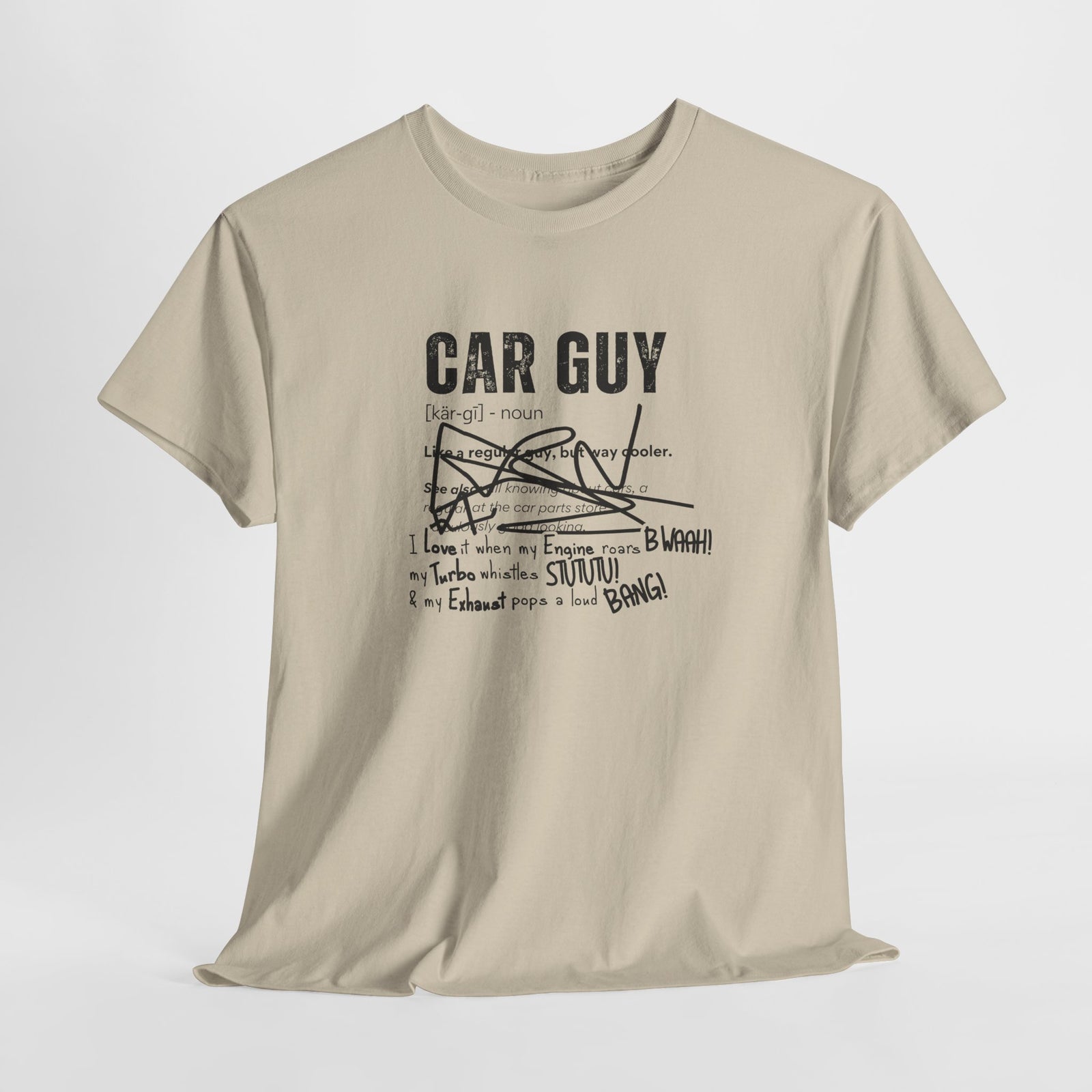 Car Guy Definition T-Shirt – Funny Cotton Car Enthusiast Tee