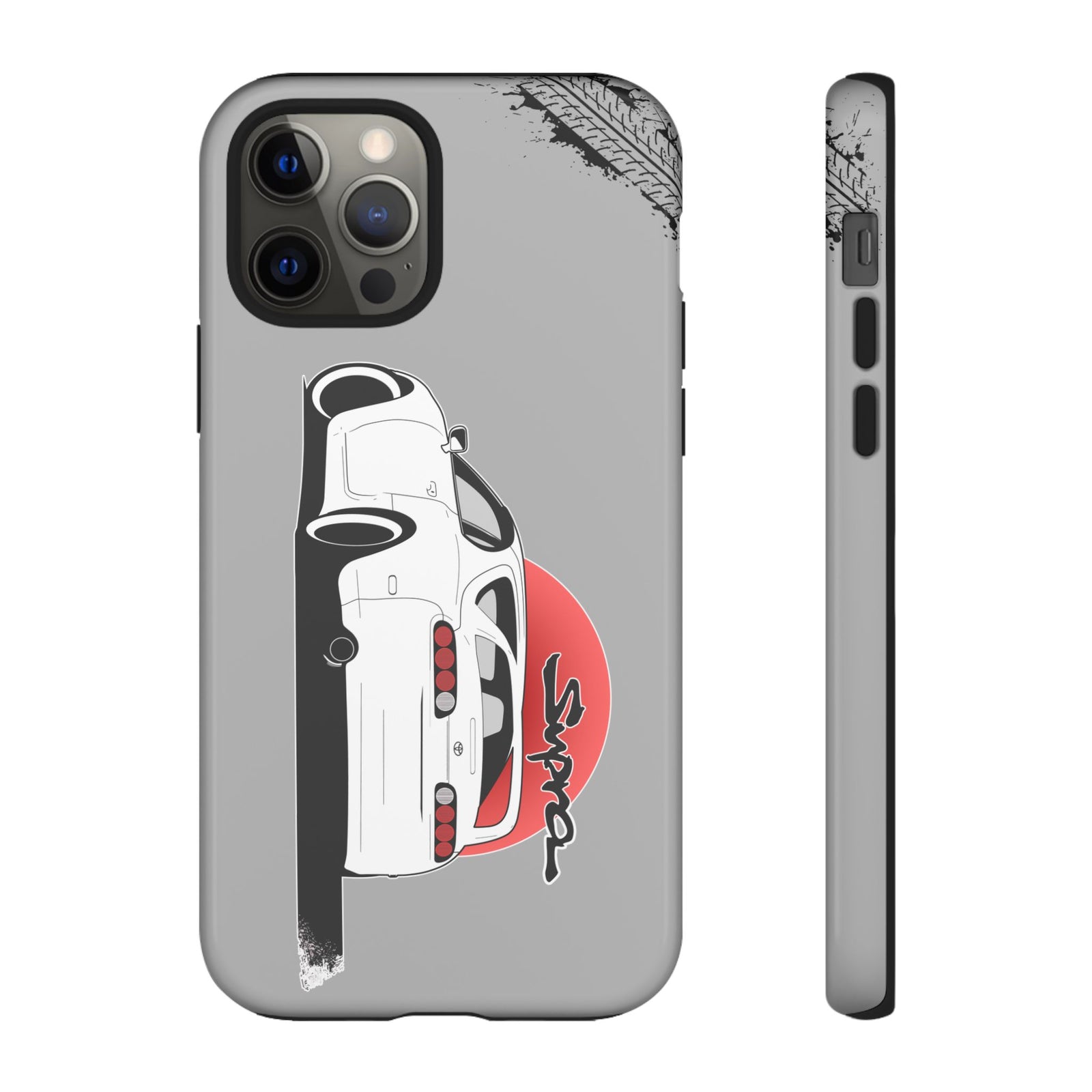 MKIV A80 Supra 2JZ Beast Tough Phone Case - iPhone 12 Pro, glossy, front and side view